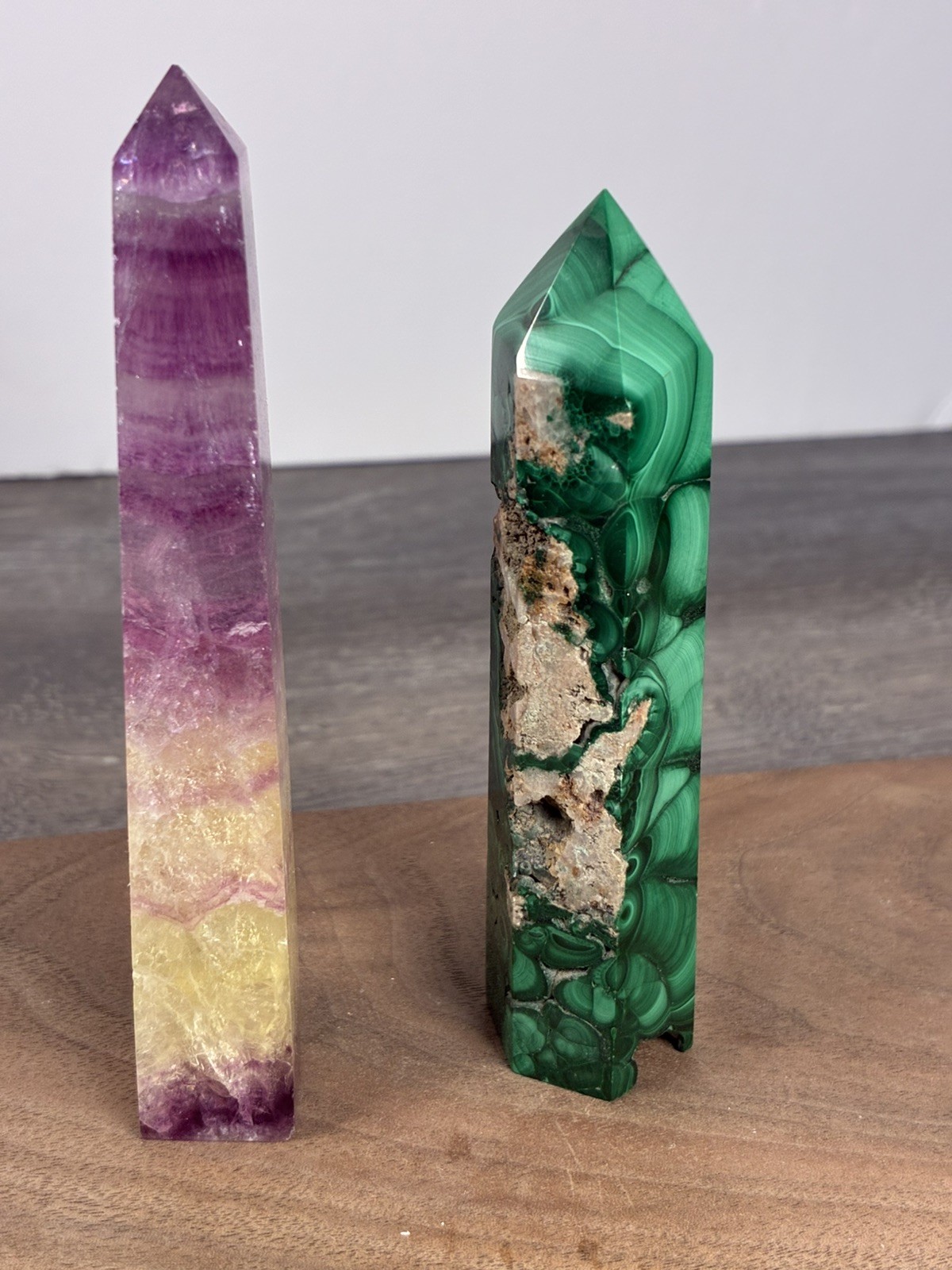Obelisk Crystals Towers Chakras Point Healing 8 Pc Over 2 Lb Mixed Stone 3”-6”