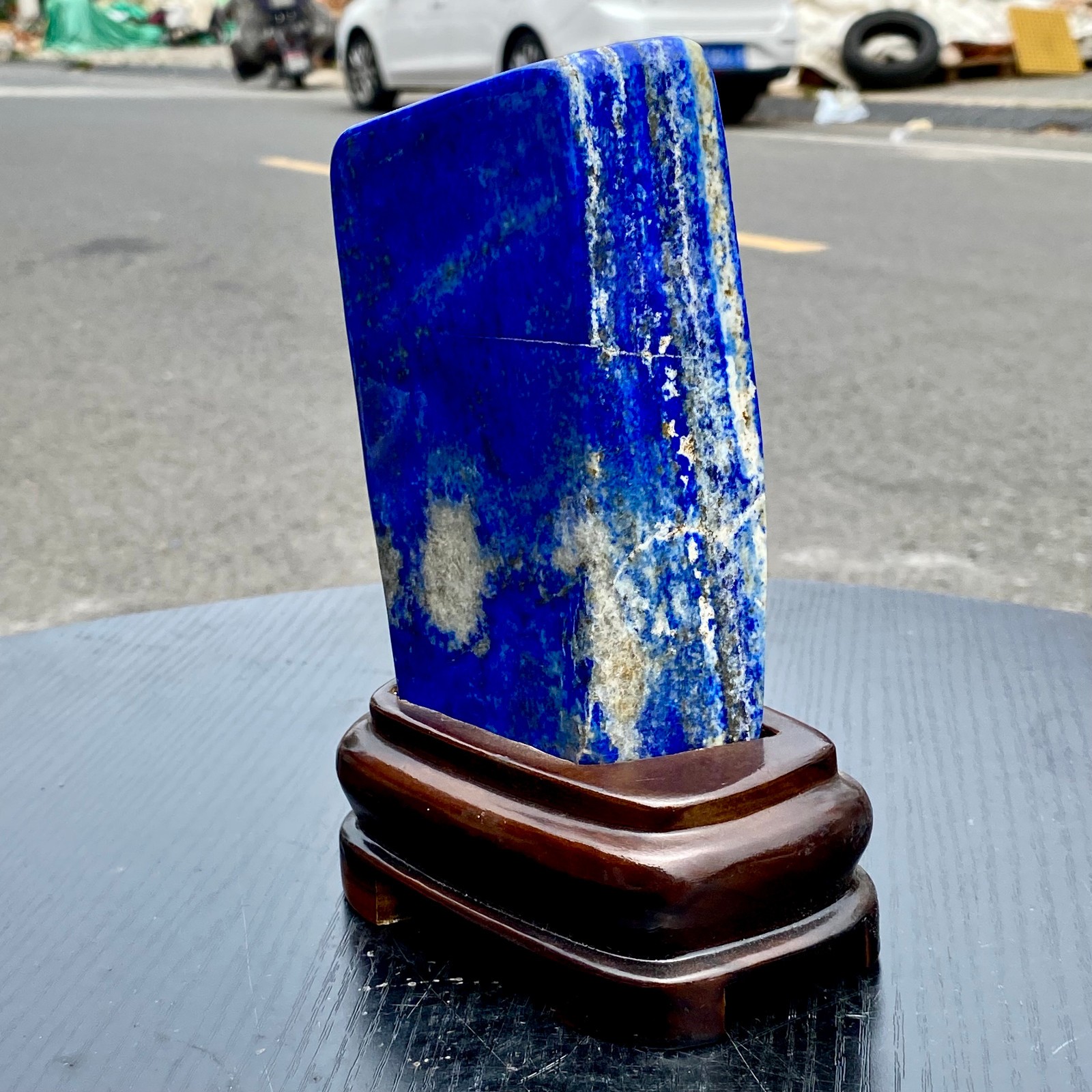 3.1LB Lapis Lazuli Freeform Polished Rough Healing Crystal Specimen Stone