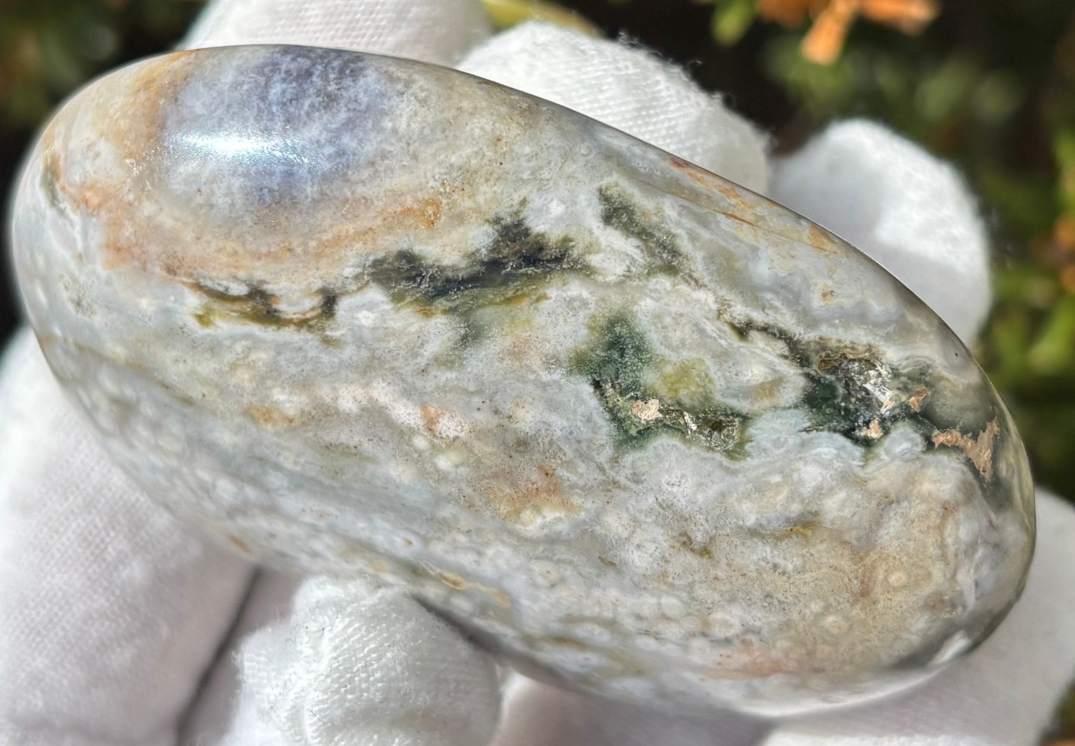 USA SALE 204g LOT OCEAN JASPER OJ PALMSTONE PALM STONES PALM STONE RED VEINLESS