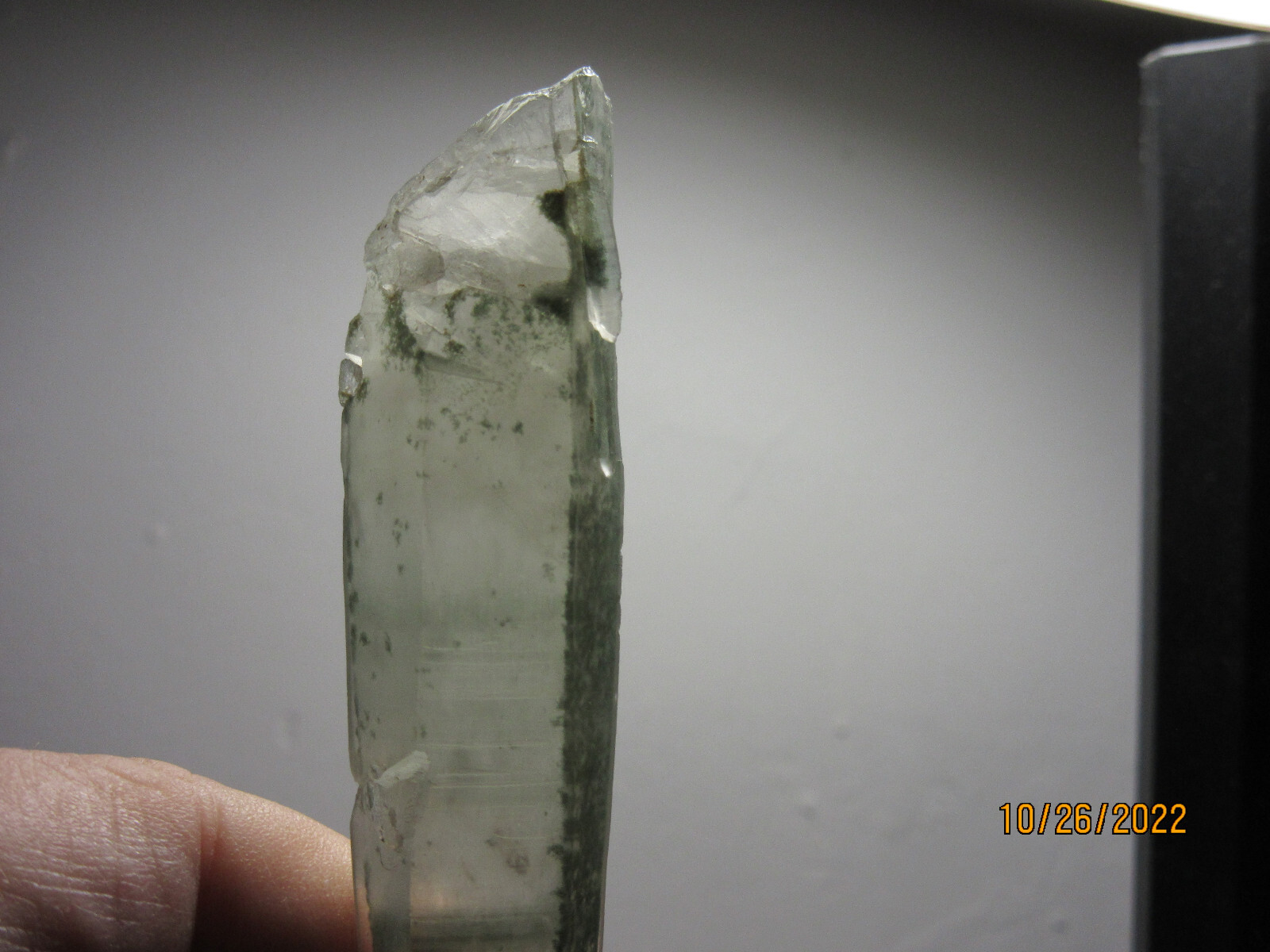 Chlorite Quartz Crystal Healer Piece 3 3/8 Inch Collectible Reiki CQP-1
