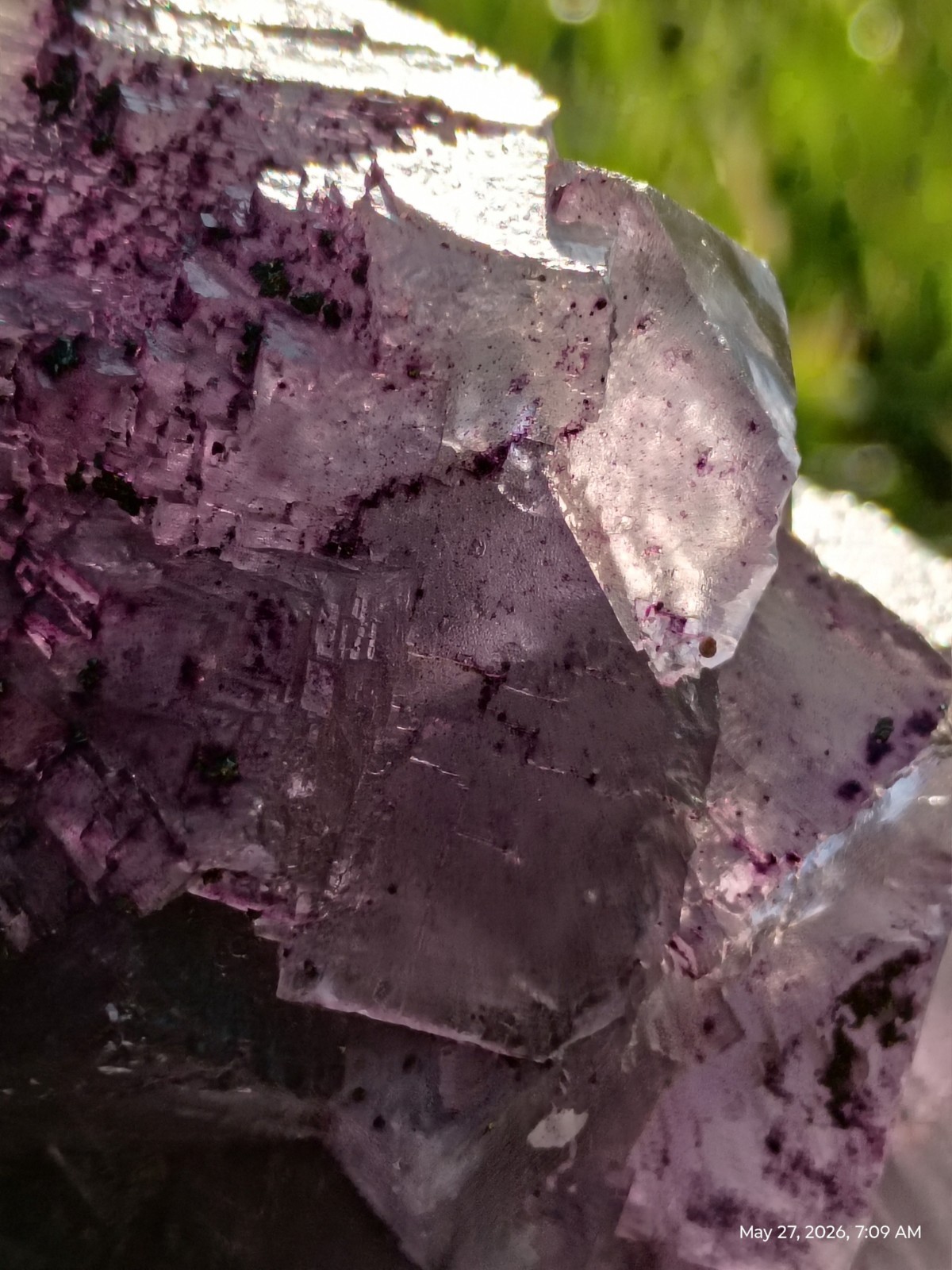 Very Large Purple Fluorite Crystal Cluster Display Specimen