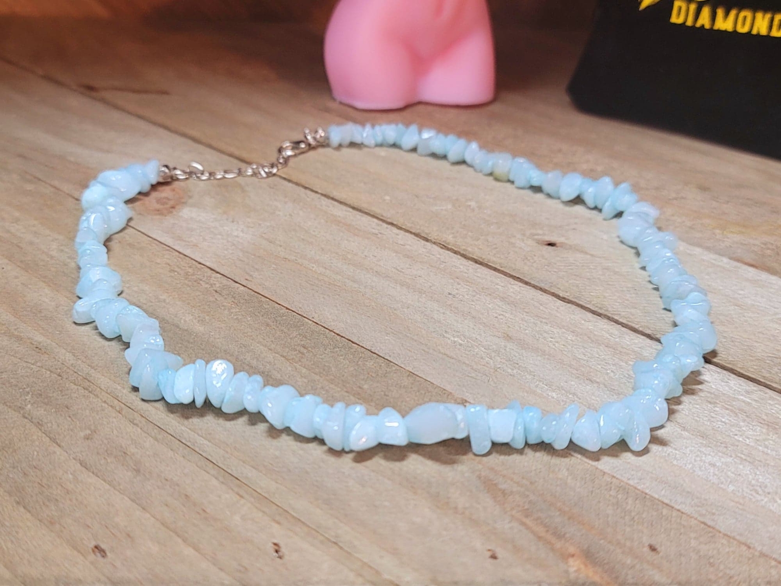 Blue Chalcedony Choker necklace Powerful necklace Healing Energy Crystal