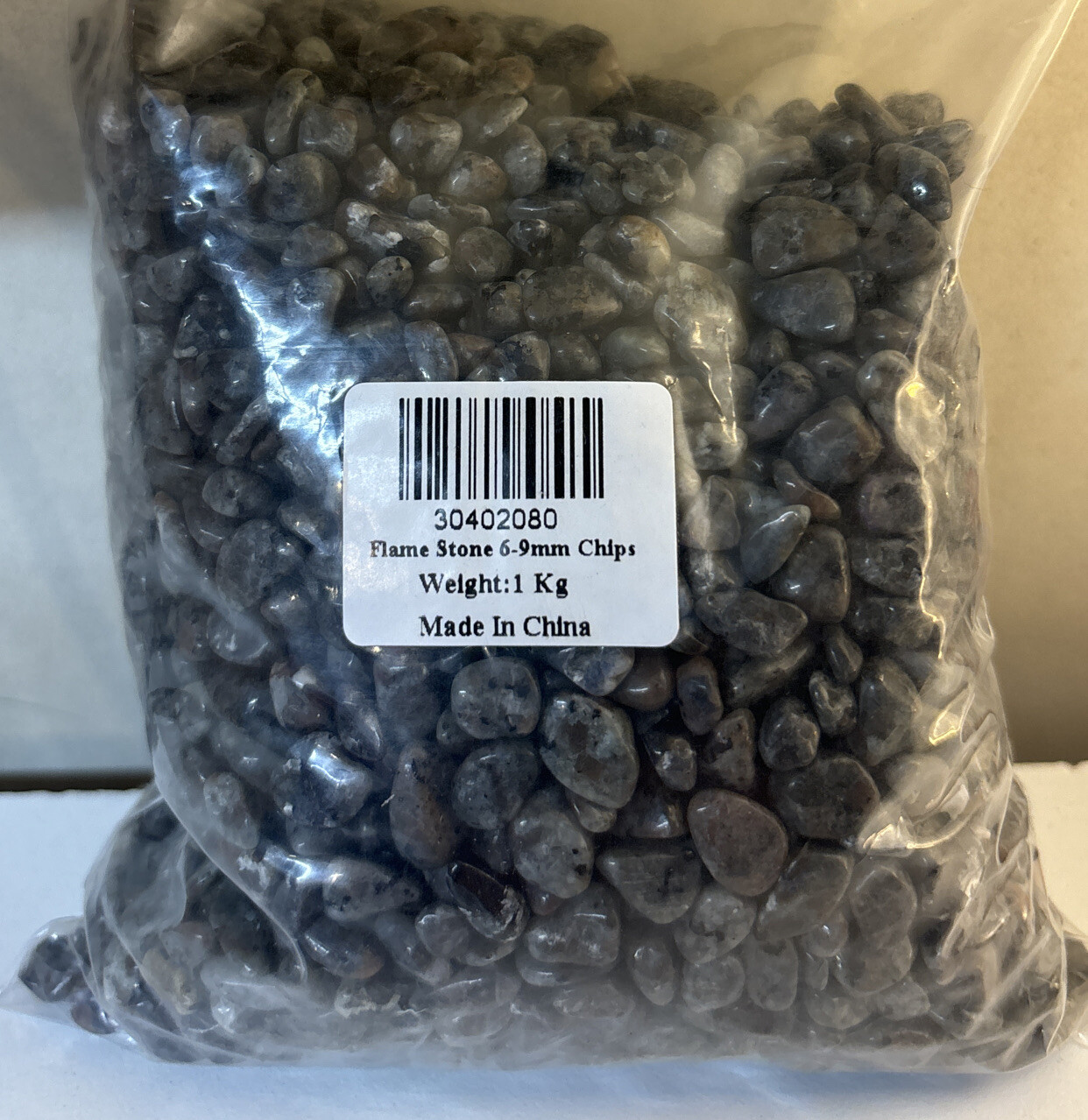 Yooperlite 6 to 9 mm chips tumble polished 1 kg