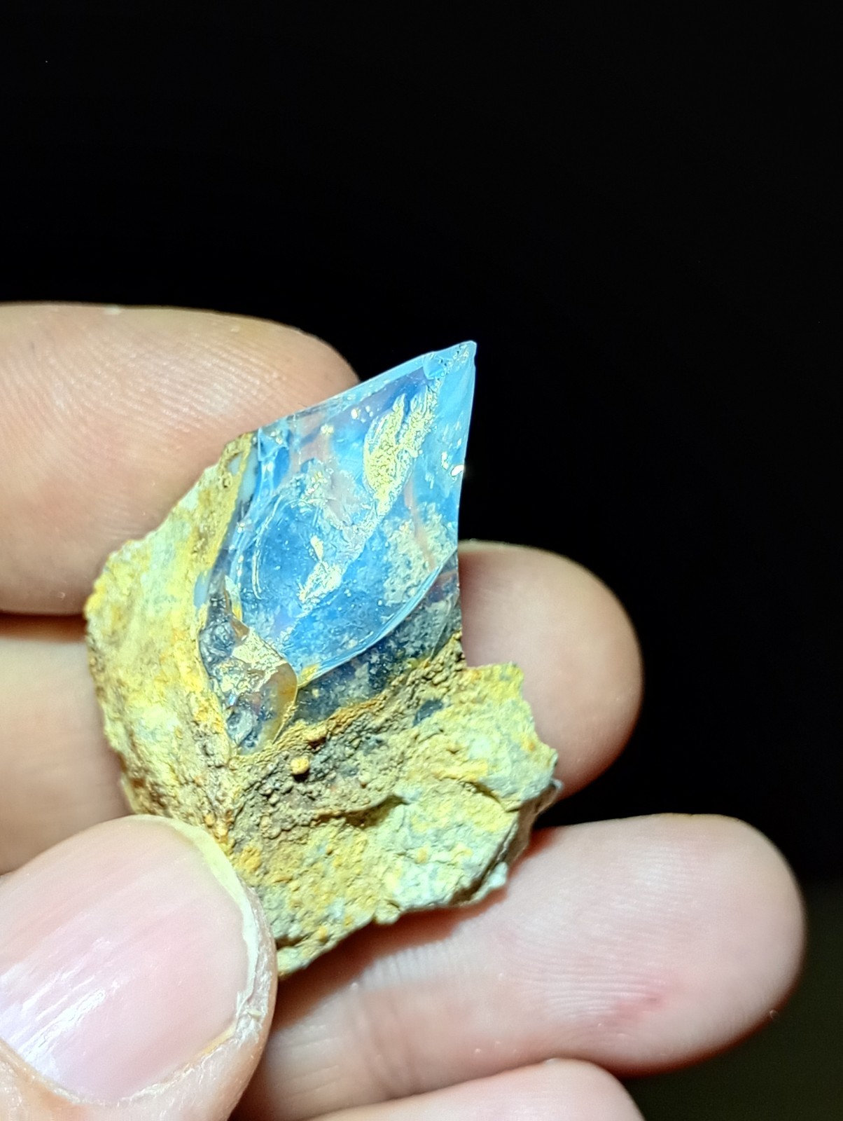 Translucent Blue Opal Specimen (Dubnik, Slovakia) 🇸🇰🌊 #BlueOpal #DubnikOpal