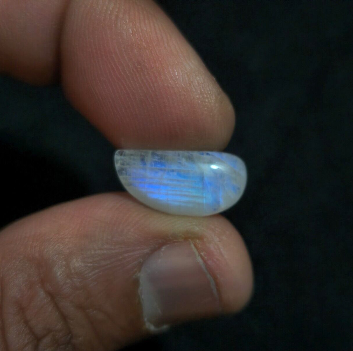 16×13.50×6 mm Ravishing Rainbow Moonstone Cabochon Loose Gemstone For Jewelry
