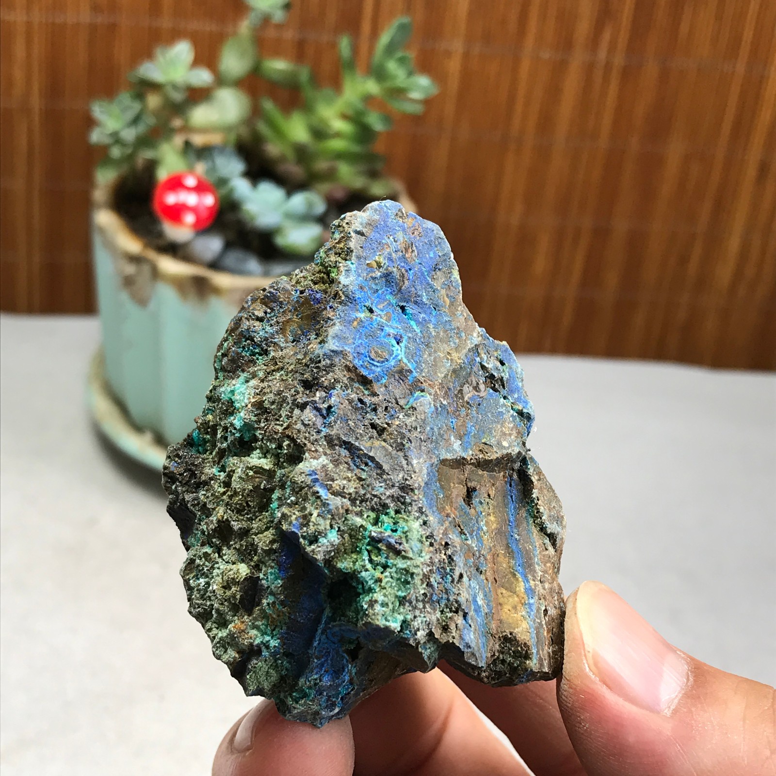 78g Natural Azurite/Malachite gemstone Rough original Crystal Specimen A5964
