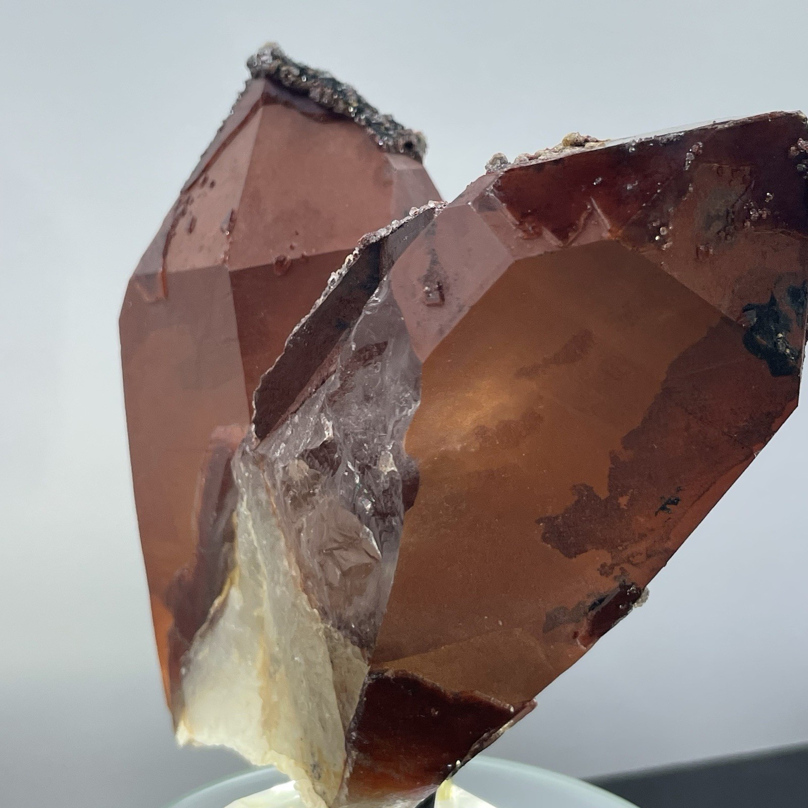 Crystal Red Hematite on Quartz Morocco 644g
