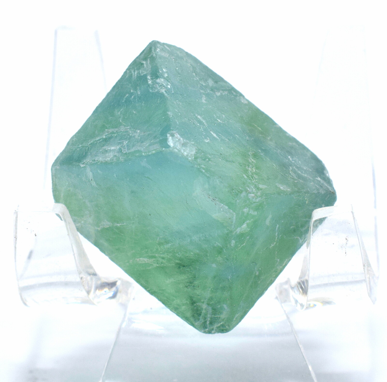 125ct 33mm Green Blue Fluorite Octahedron Gemstone Crystal Mineral Rough – China
