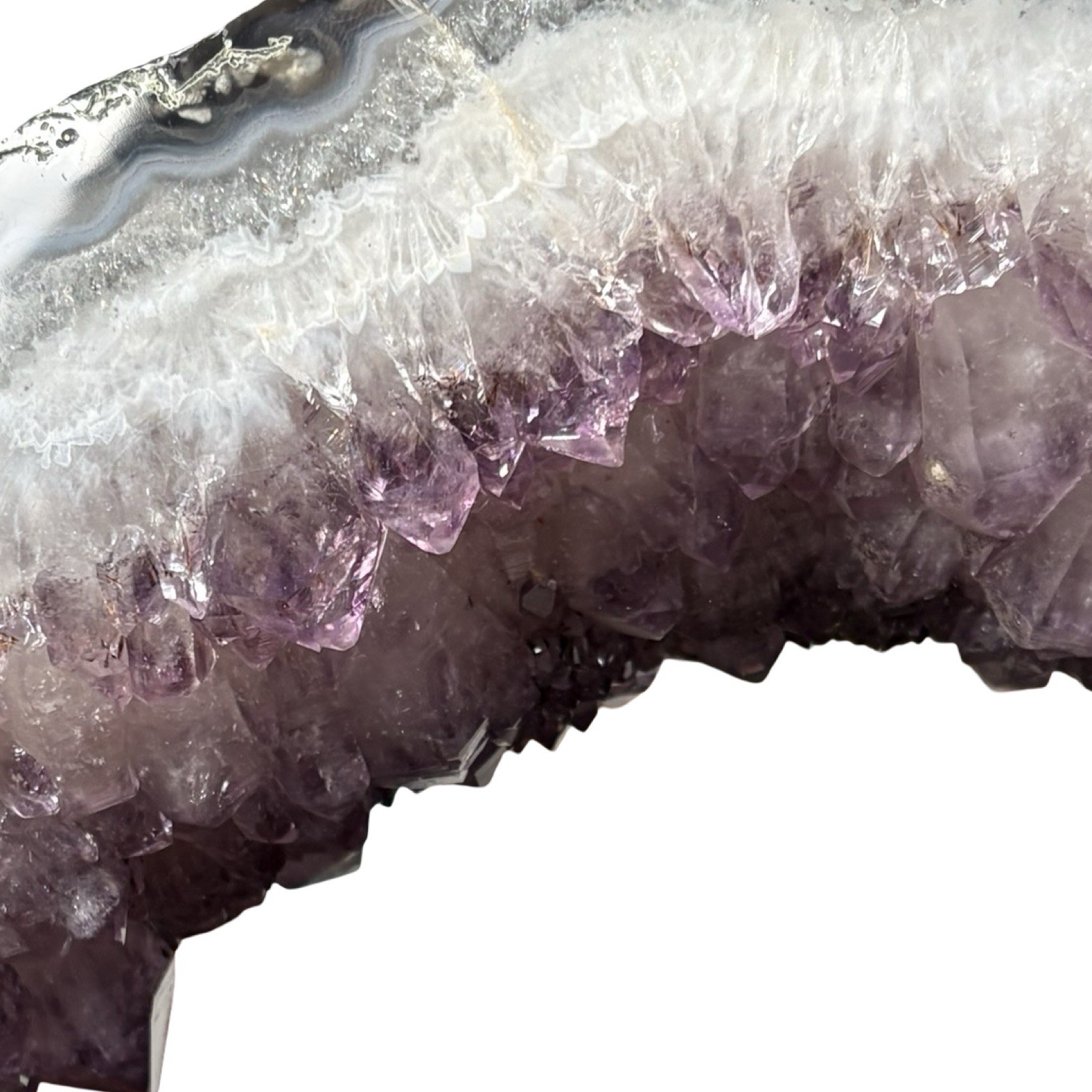Vintage 15lb Amethyst Geode Crystal Cluster 12x7x4” Purple Druzy Portal Cathedra