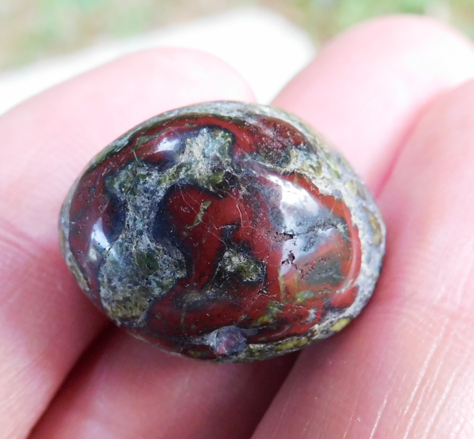 High Grade Dragon Blood Jasper Tumbled Stone for Jewelry Making & More