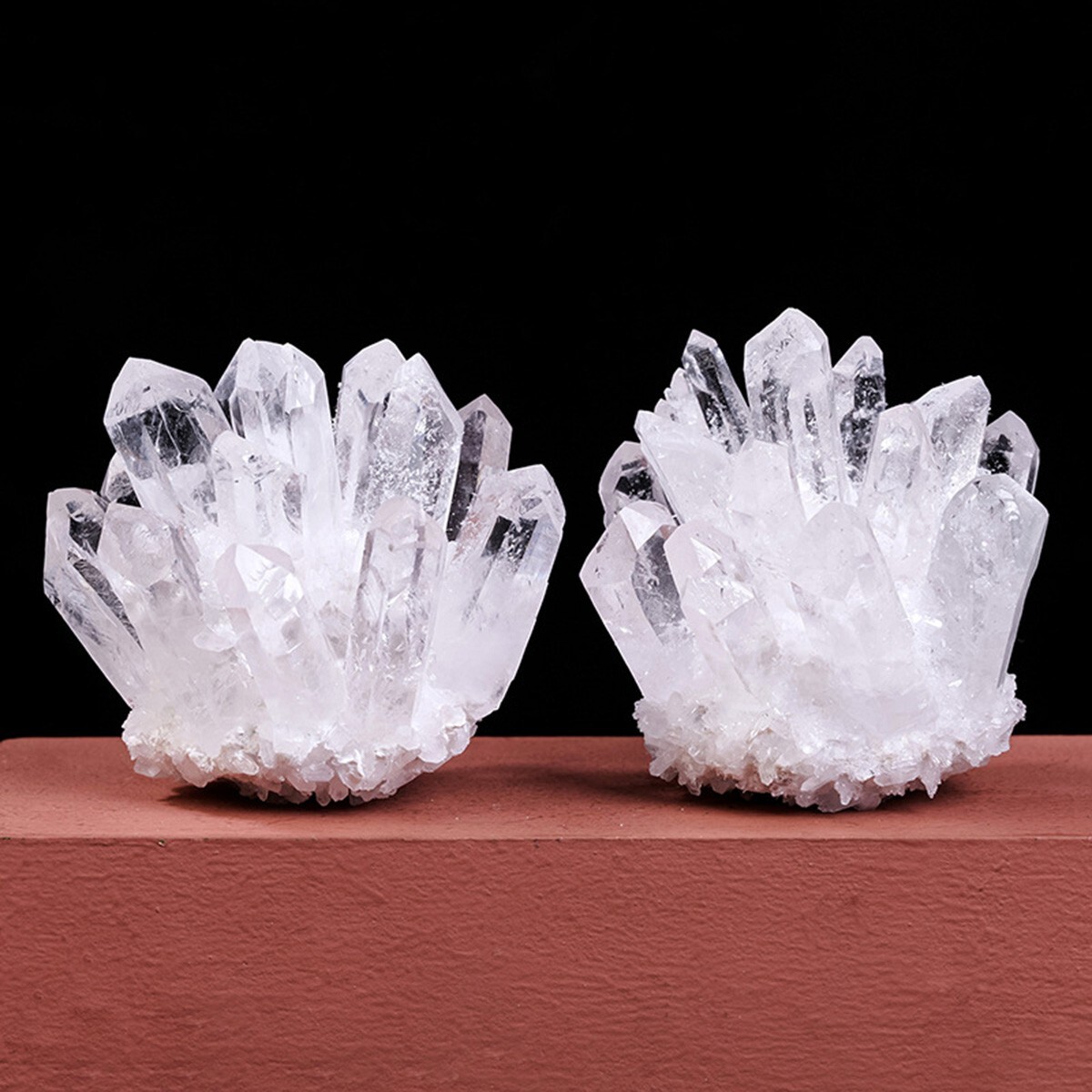 400g+ Rare Large Raw Clear Quartz Crystal Cluster Quartz Mineral Specimens Decor