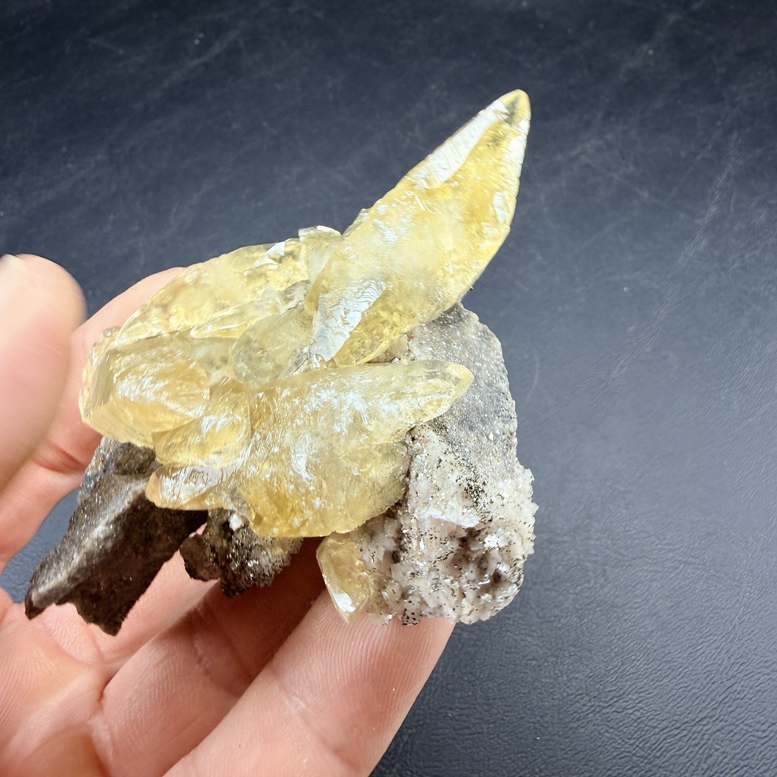 Golden Calcite Chalcopyrite Dolomite Crystal Combo / Sweetwater Mine *Video*
