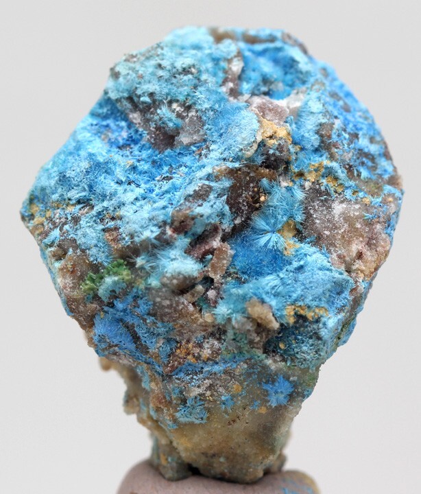CYANOTRICHITE Crystal Spray Cluster Mineral Specimen GUIZHOU CHINA