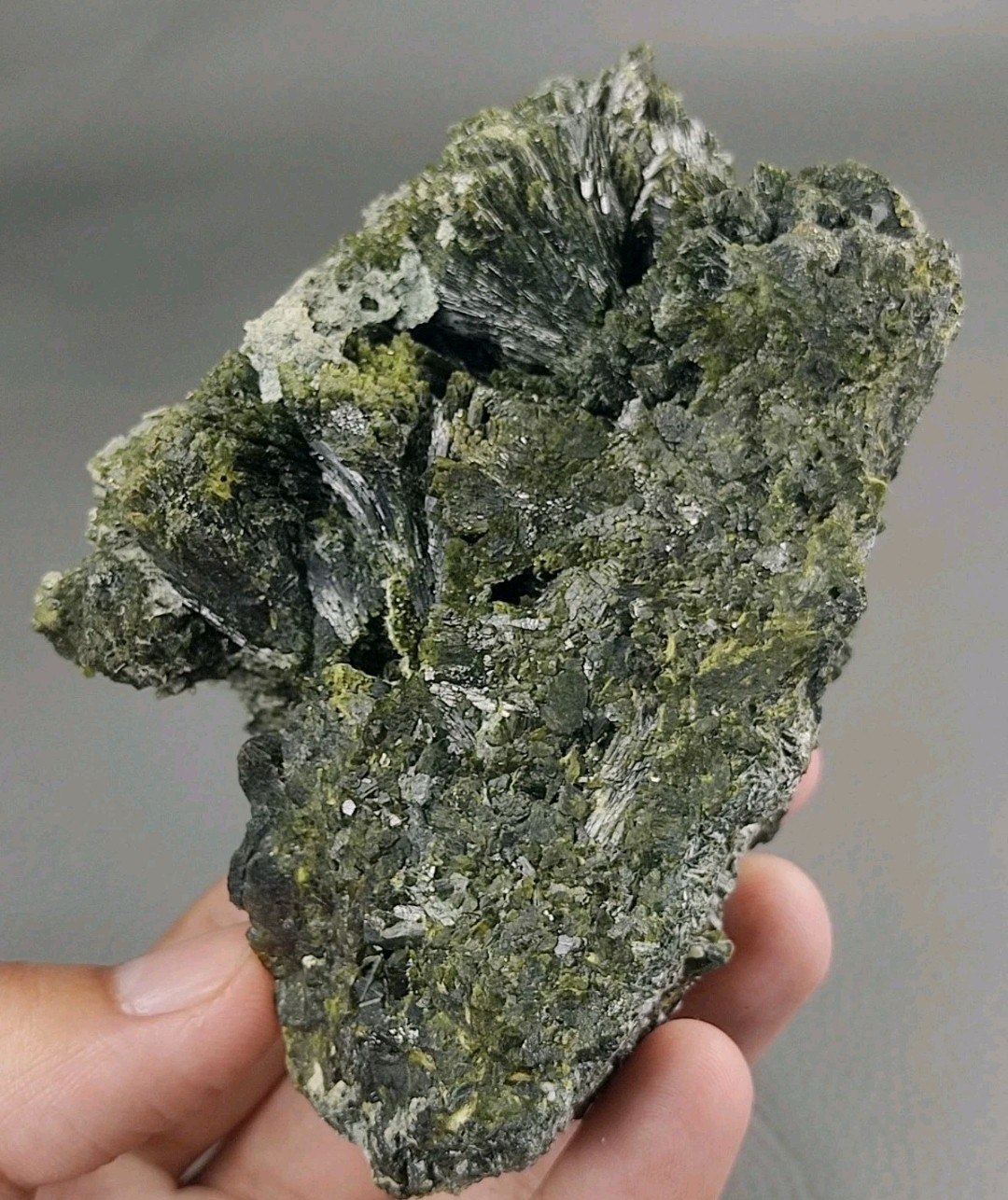620 gm Aesthetic, Natural Epidote Crystals Bunch With Nice Look From Balochistan