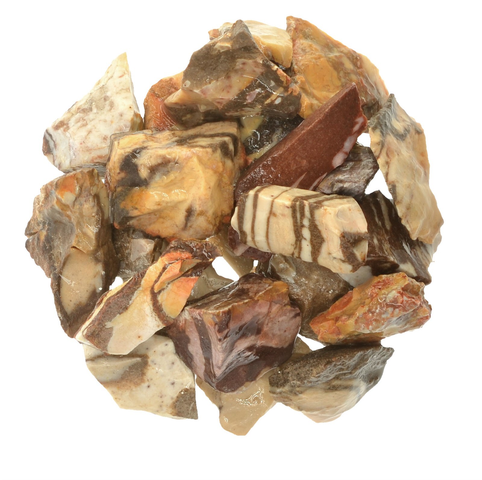 Zebra Jasper – Rough Rocks for Tumbling – Wholesale Stone Crystal Mineral (Braz)