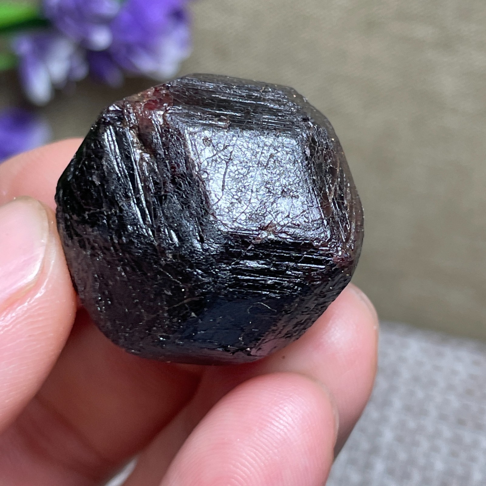 Top Red Garnet Crystal gemstone rough stone mineral specimen 36g A34