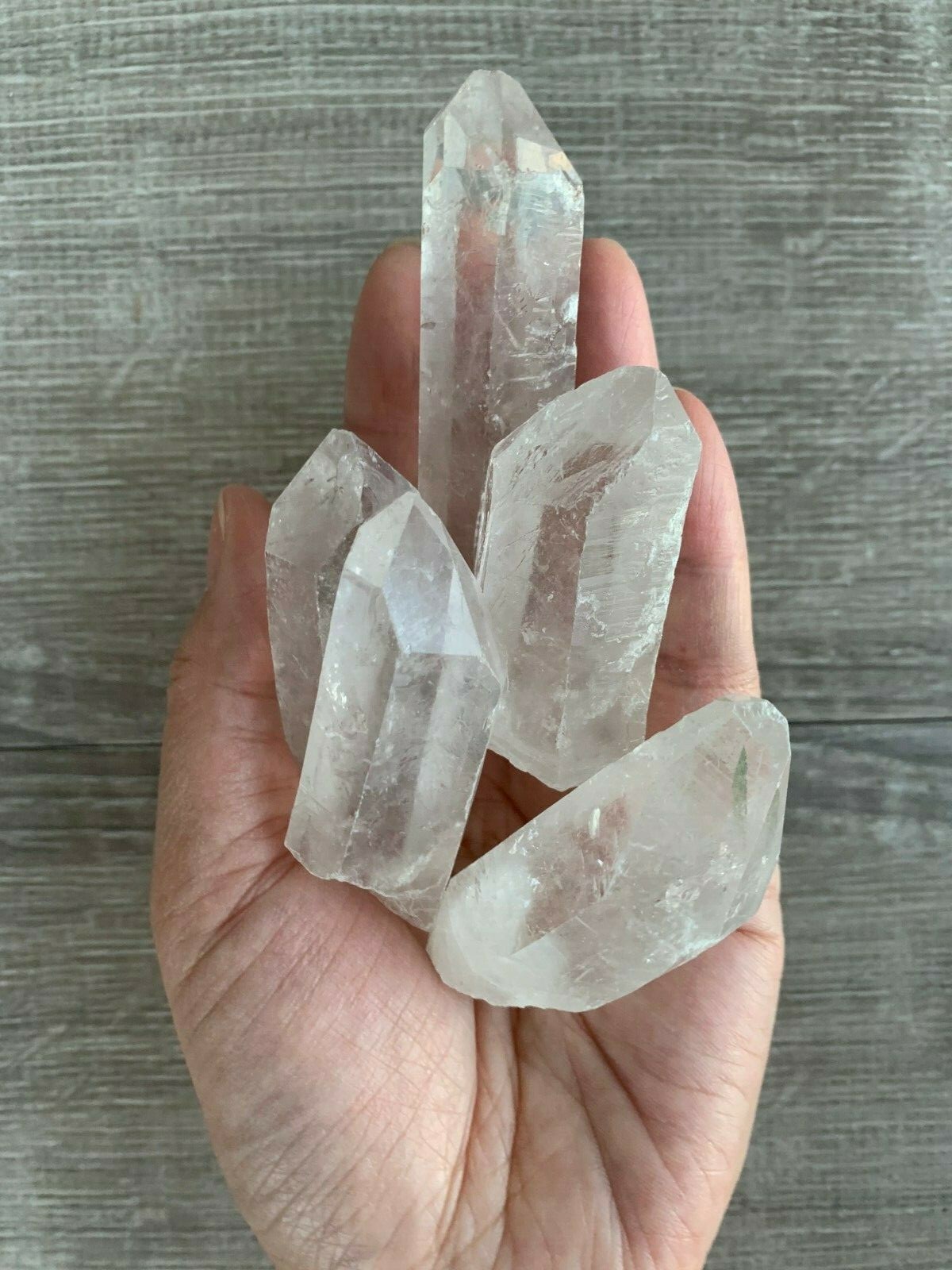 1/2 Lb Quartz Crystal Point Collection, 1.5″ – 3.5″ Natural Clear Quartz Points