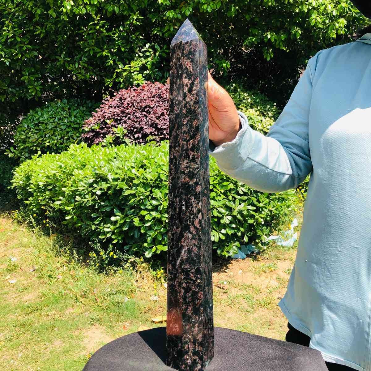 8.44LB Natural Firework Obelisk Tower Reiki Healing Crystal Point Wand