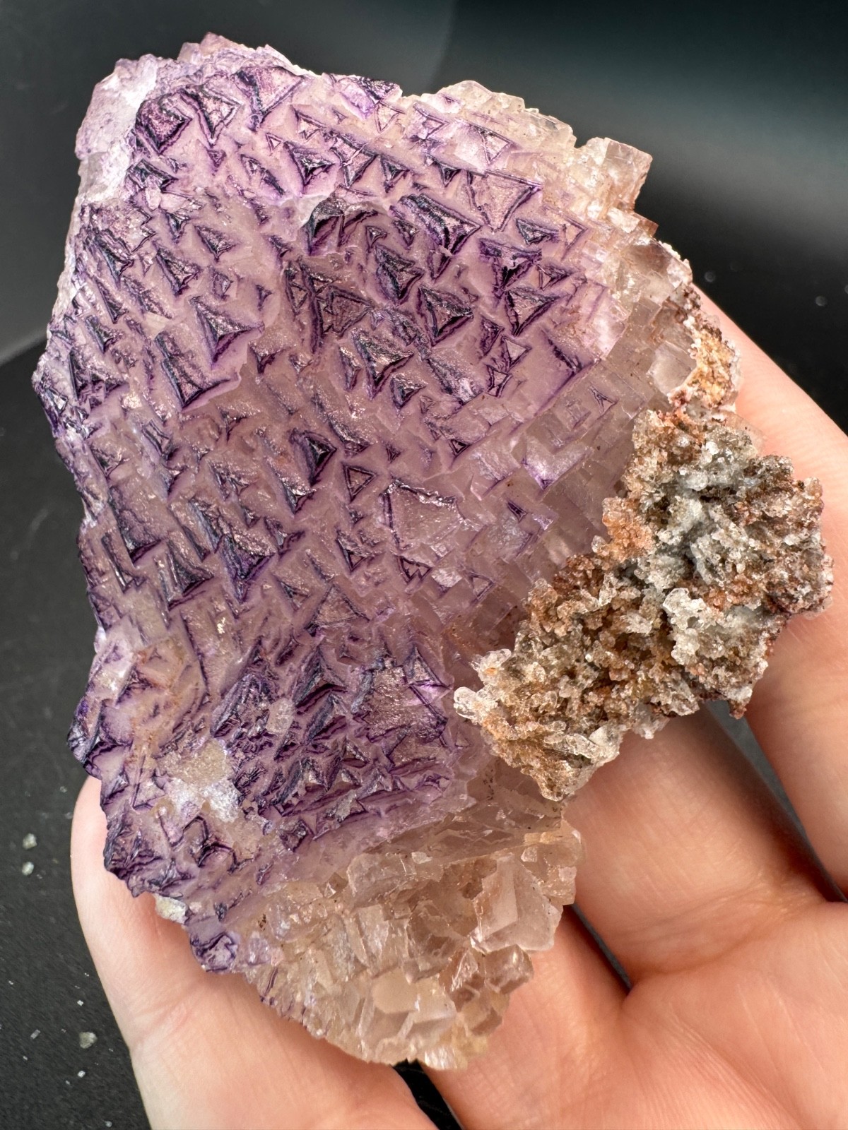6494 NEW Database Fluorite Purple Triangle Yun Nan 125g