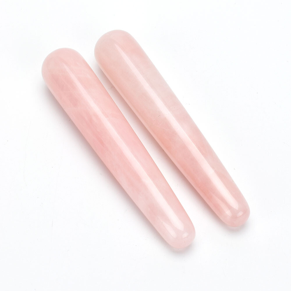 1PC 110 mm Natural Rose Quartz yoni wands gemstone pleasure wand Kegel Exercise