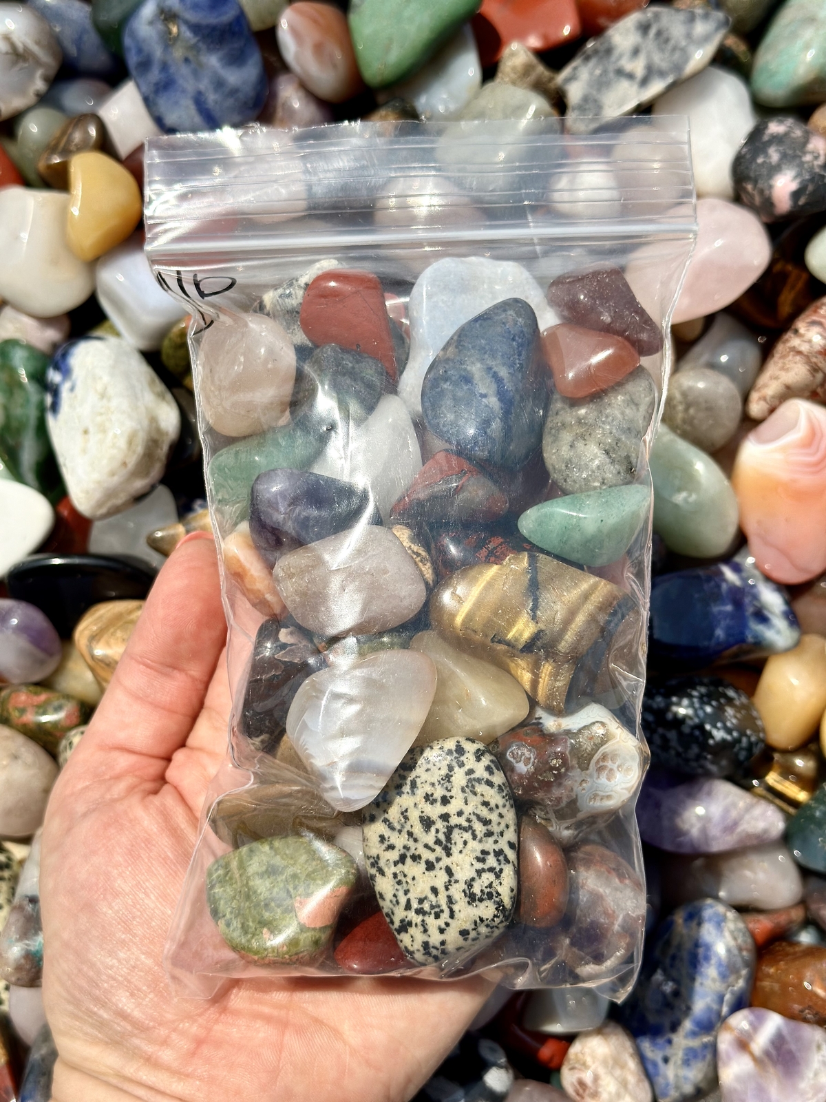 Mixed Gemstone Tumbled Stones (BULK) PolishedNatural Mixed Gemstones