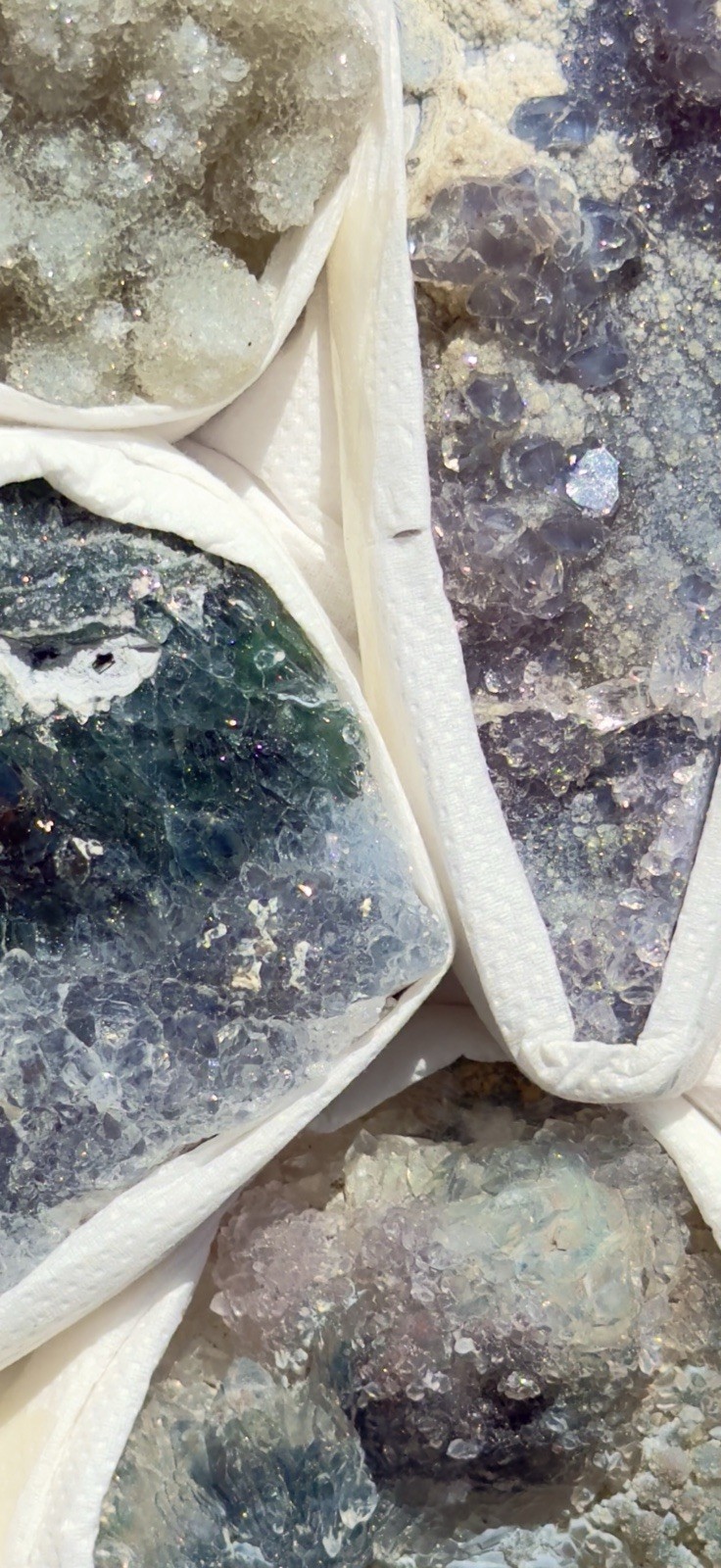 High Grade Amethyst Flower Zeolite Crystals Lot Whole Box! Specimens Brazil Gift