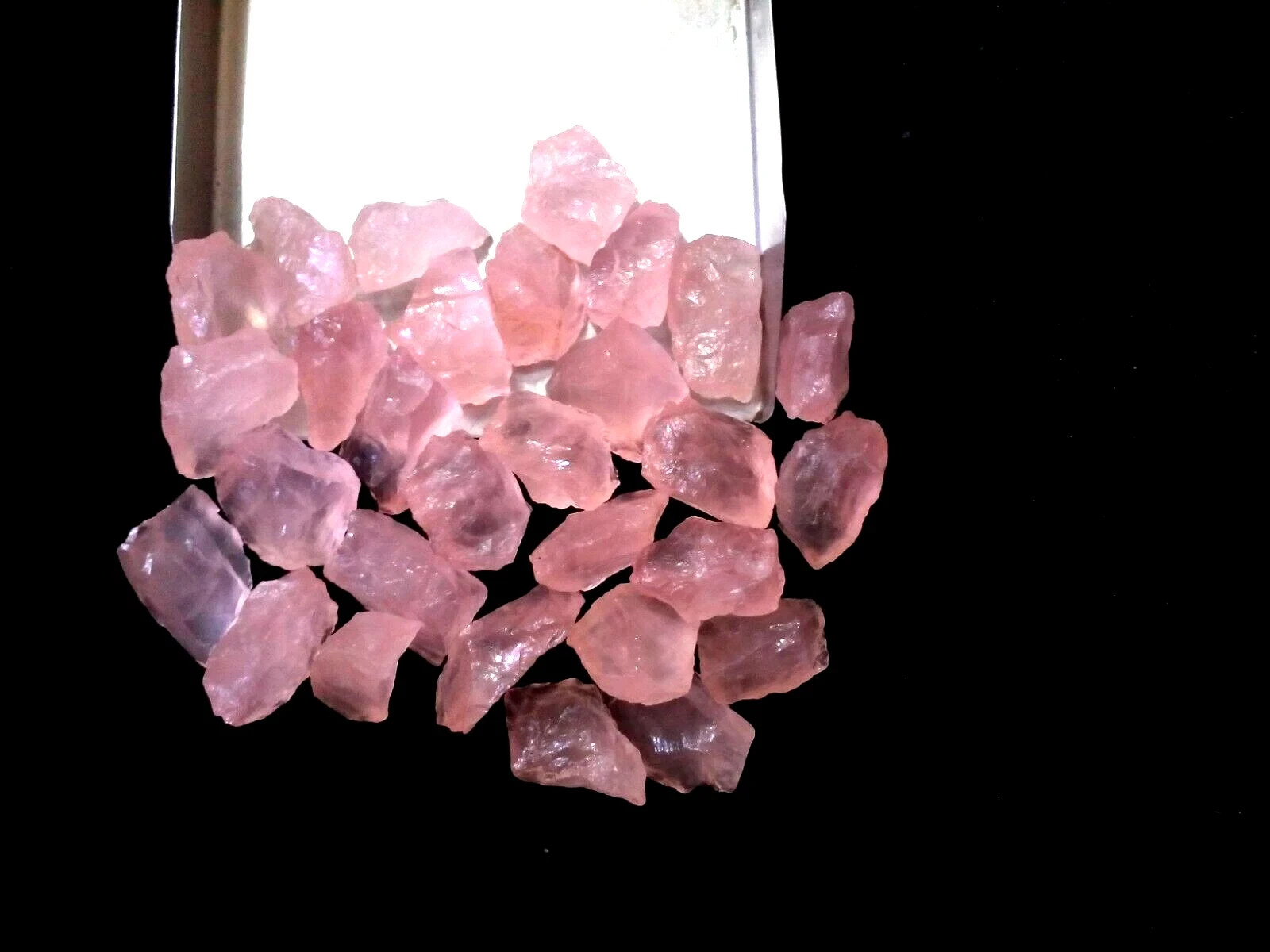 Rose Quartz 10 Piece Raw 16-20 MM Size Natural Healing Rose Quartz Wholesale Raw