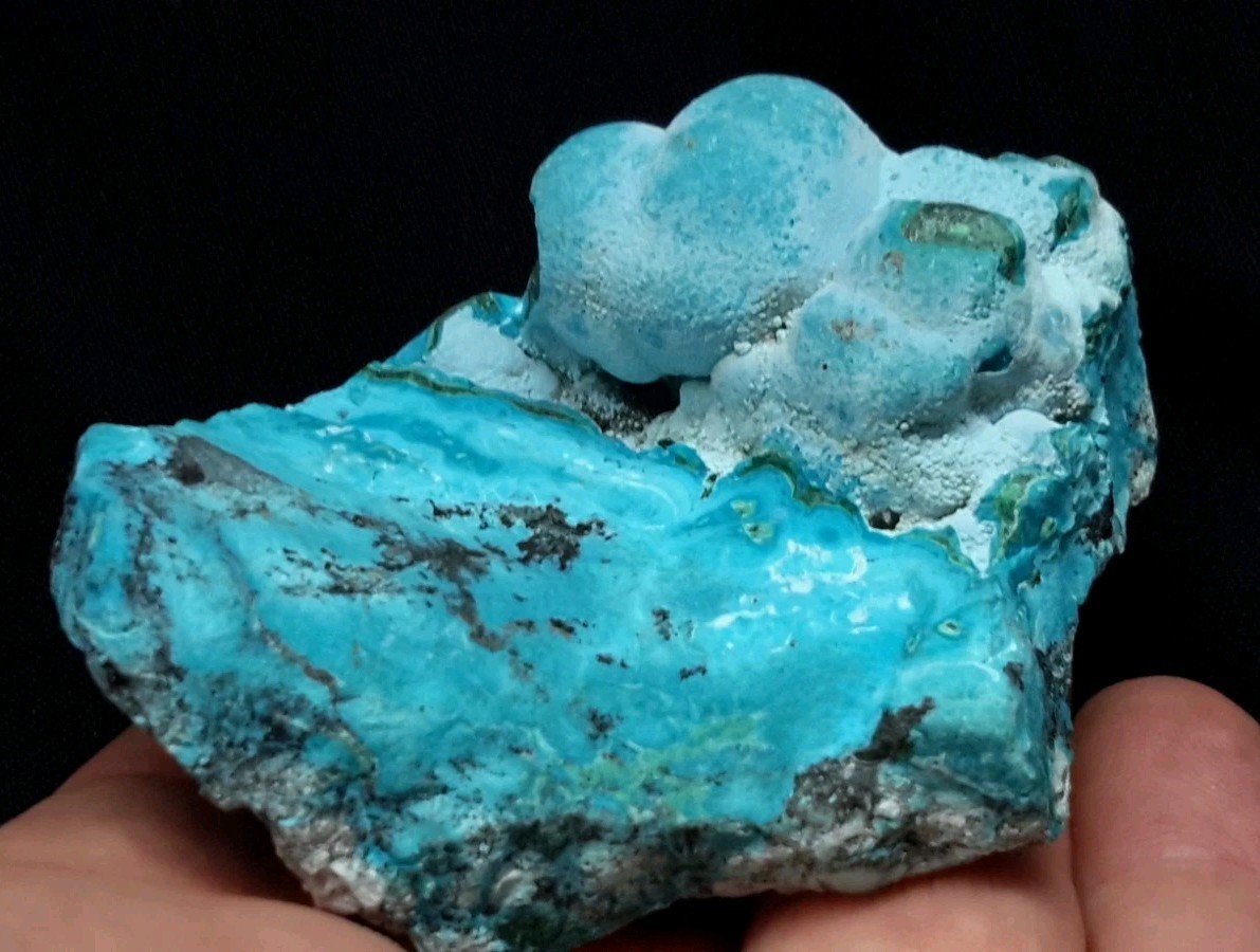 3″ CHRYSOCOLLA on MALACHITE from the Democratic Republic of Congo