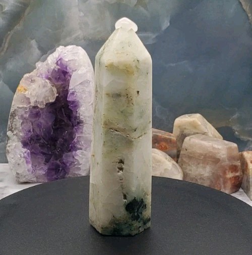 Ajoite Phoenix Stone Crystal Tower/Obelisk Generator