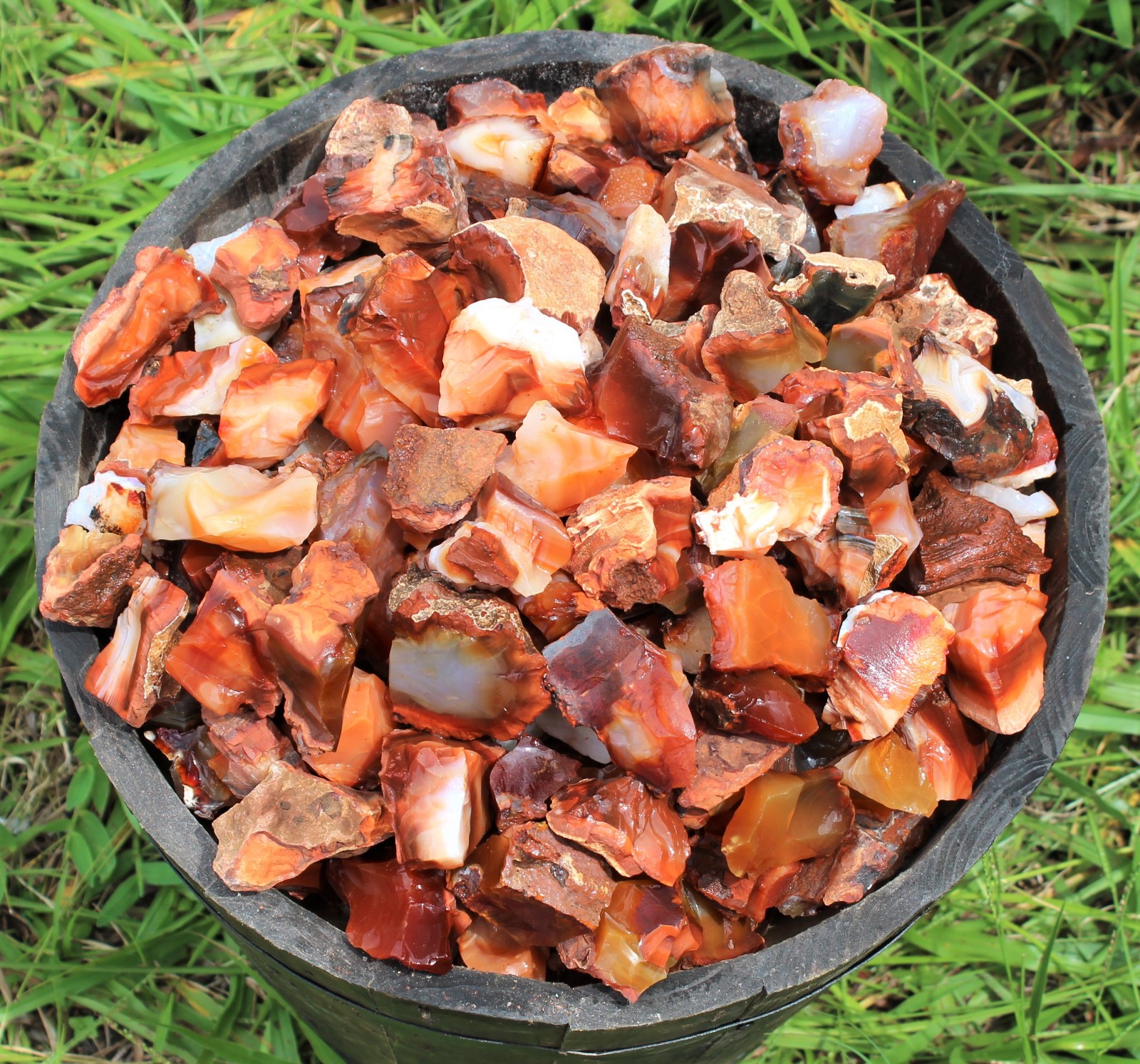 11 lb Wholesale Rough Stone Buckets – Chose Your Gemstone (Raw Crystal Bulk Lot)