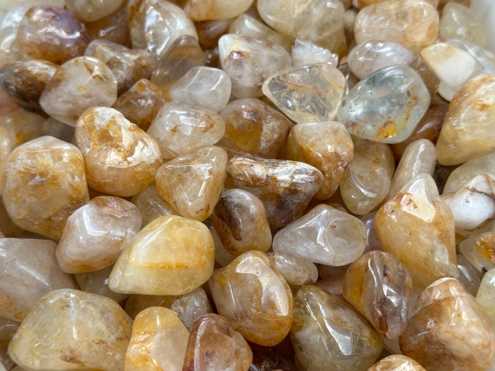 Grade A++Golden Healer Quartz Tumbled Stones 0.75-1.25″, Pick How Many