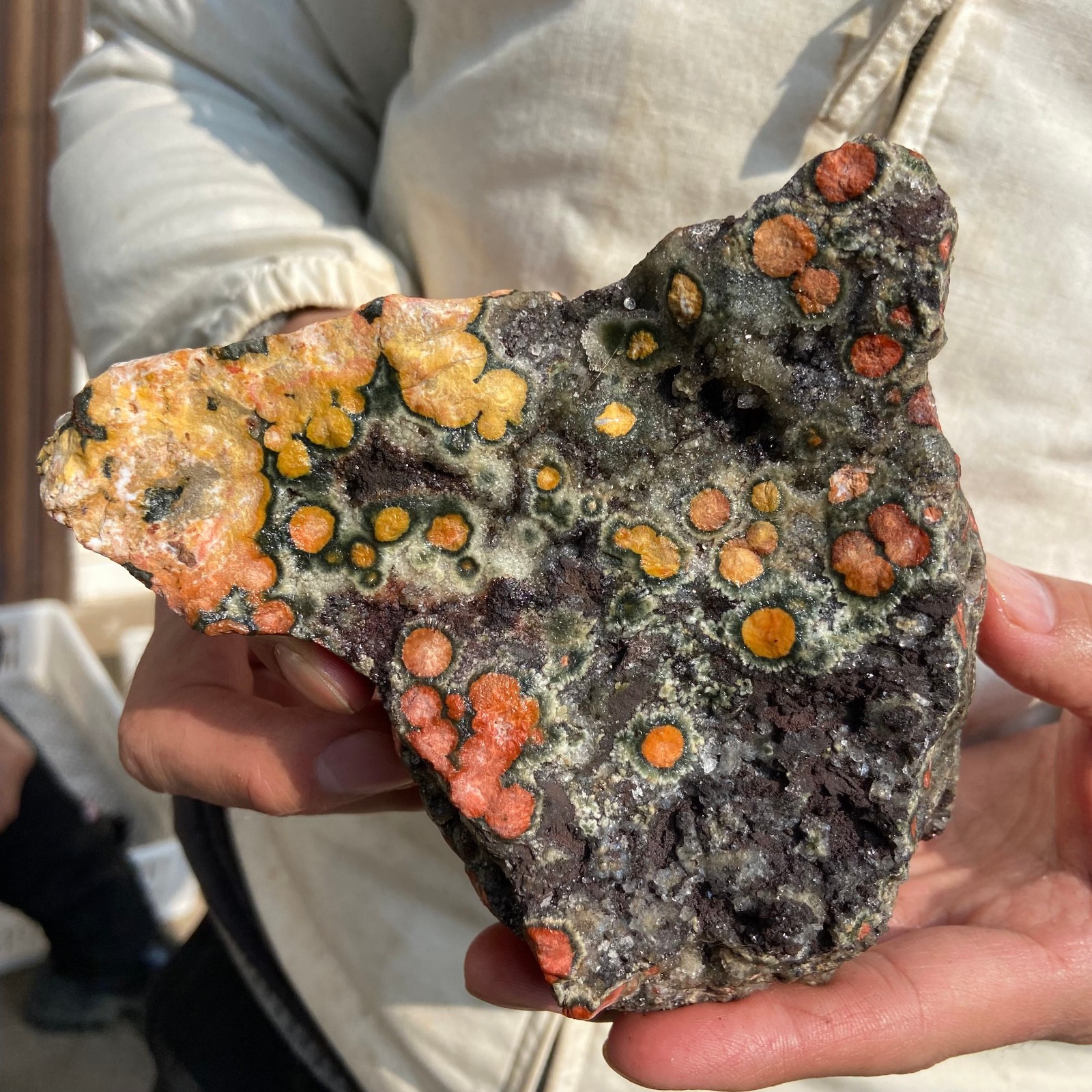 2.2lb Natural colourful ocean jasper raw stone crystal rough mineral specimen