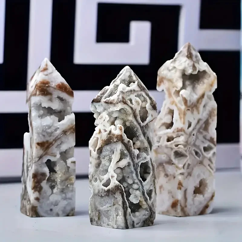 Natural Sphalerite Quartz Crystal Obelisk Points Crystal Tower Mineral Specimen