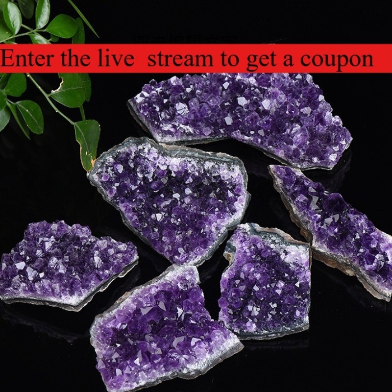 Natural Amethyst Geode Cluster Purple Crystal Healing Reiki Mineral Specimen