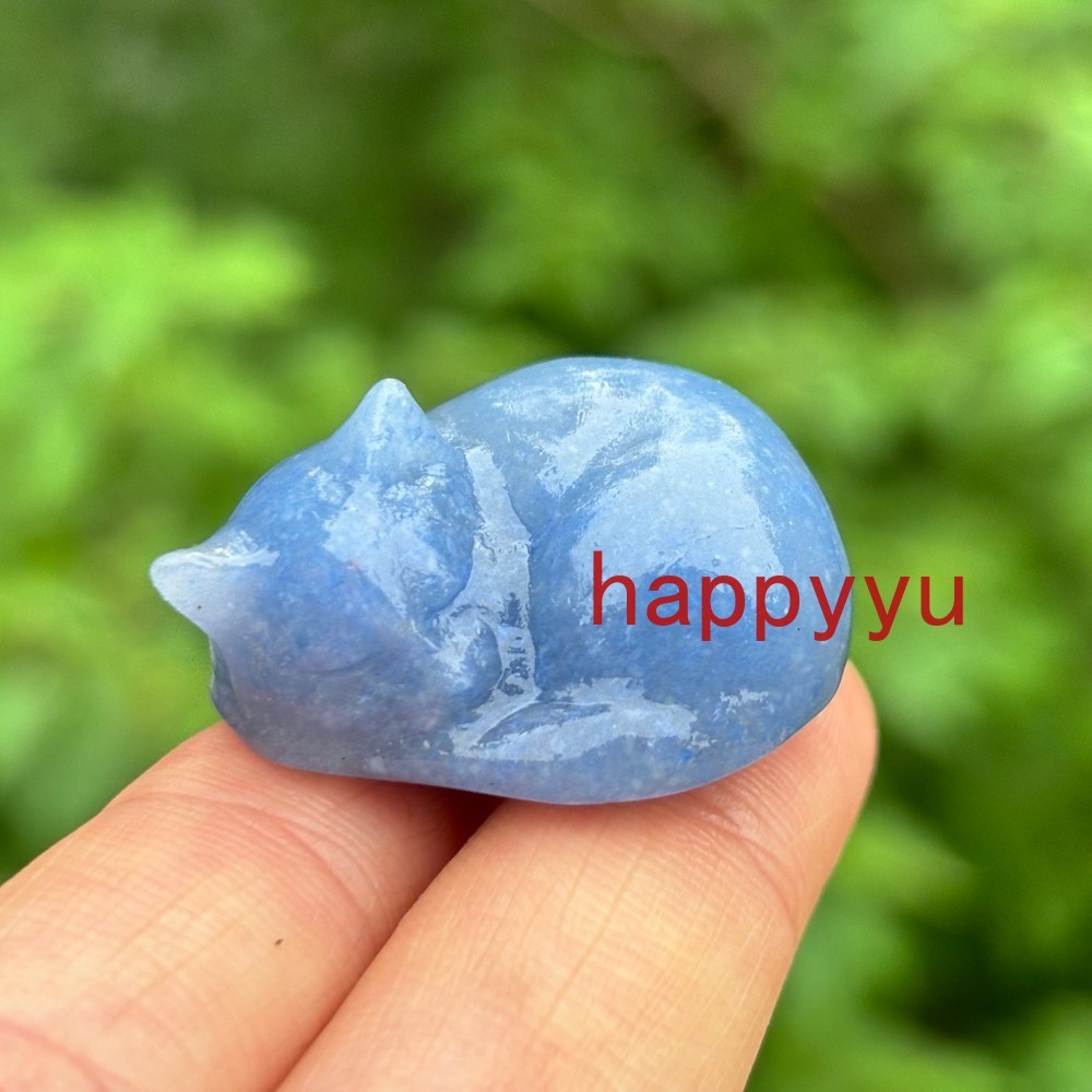 100pcs Mix Natural Quartz Sleeping cat Carved Crystal Skull healing Wholesale