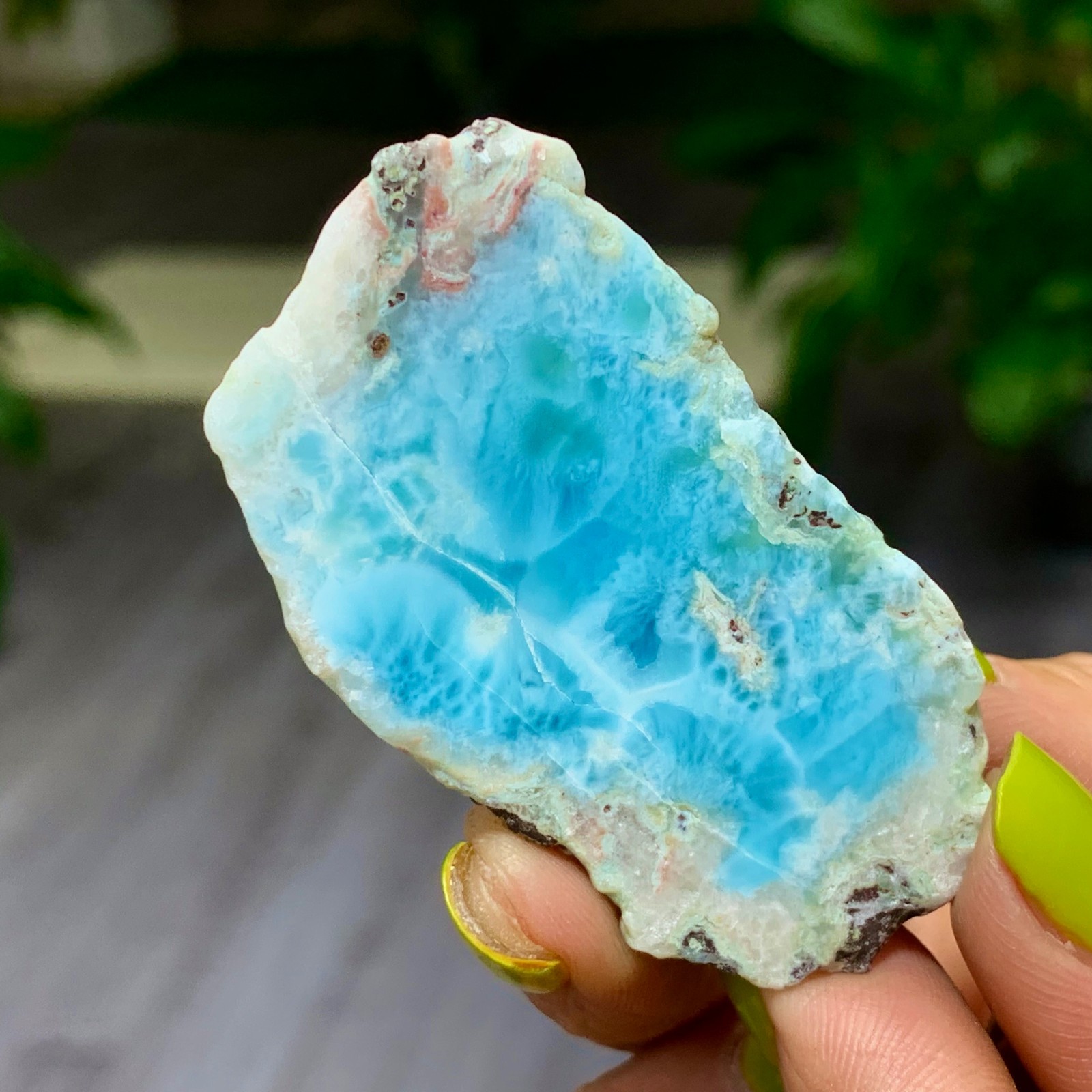 24G Natural larimar/hemimorphite Gorgeous rough raw Crystal Mineral Specimen