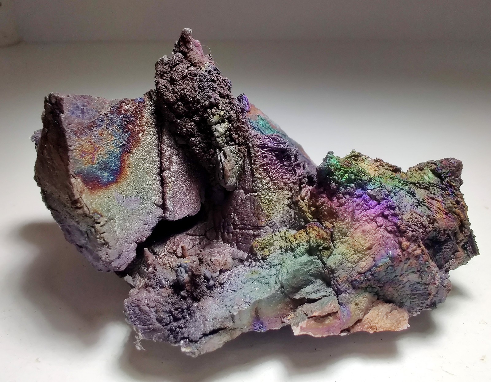 Skittles Hematite on Quartz, very nice. Graves Mountain, Georgia. 145 grams.