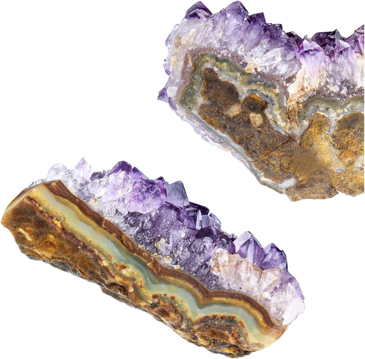 Natural Amethyst Geode Cave Healing Crystal Stones Rock Cluster Druzy Witchcraft
