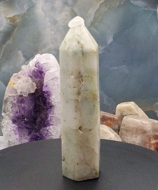 Ajoite Phoenix Stone Crystal Tower/Obelisk Generator