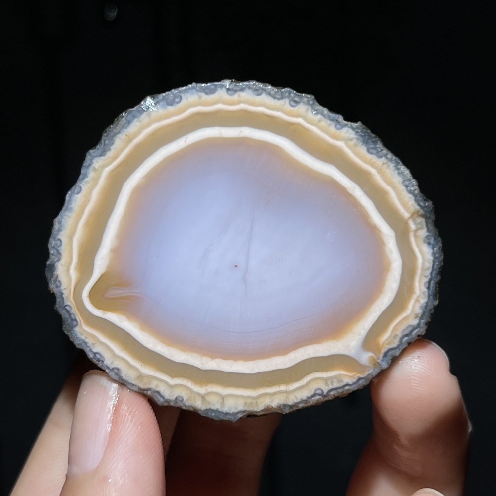 Unique Rough Agate crystal geode Achat Nodule Chinese Agate Xuanhua 48g D770