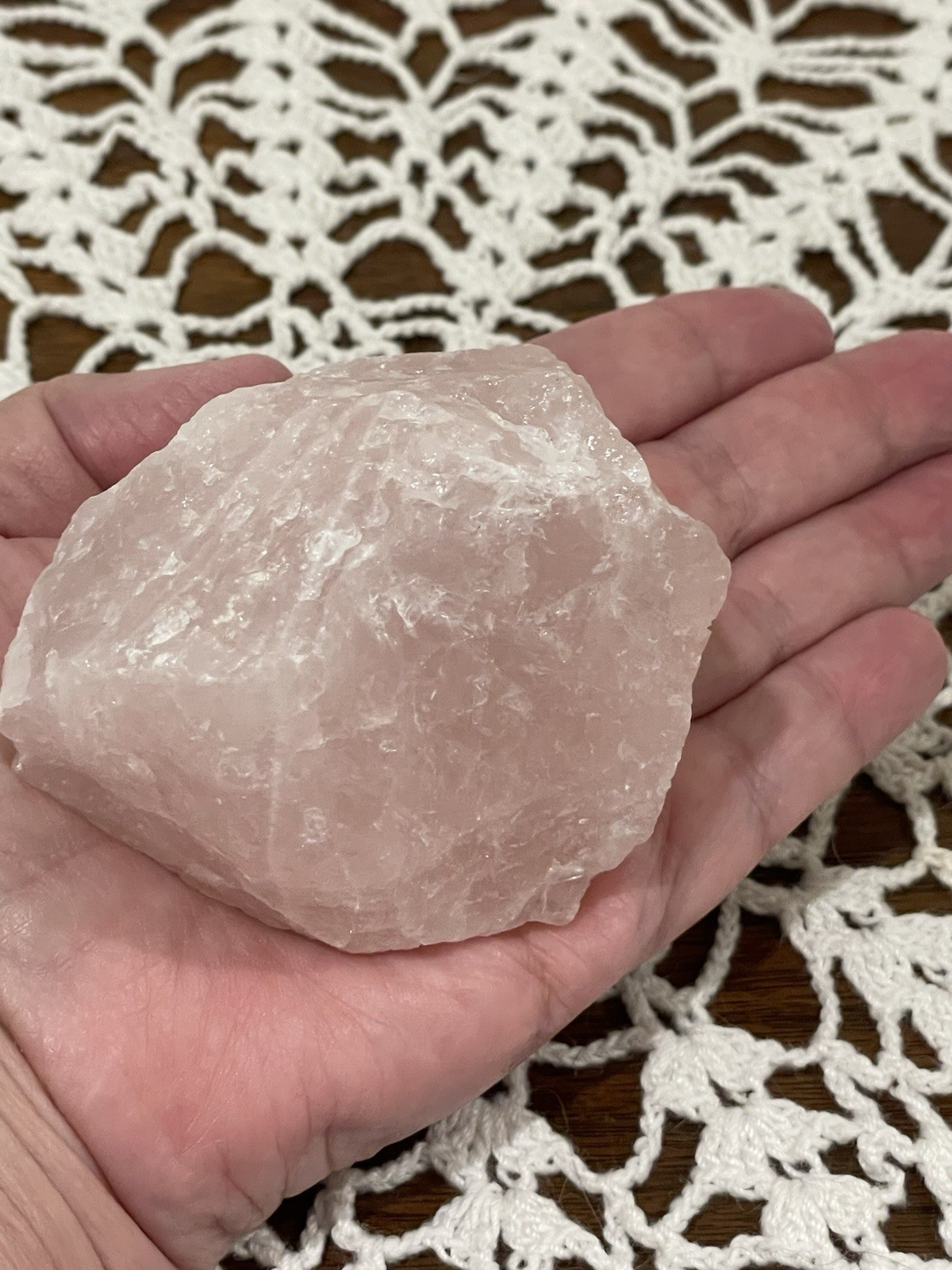 Rose Quartz “Raw” 3 X 2 1/2 Inch