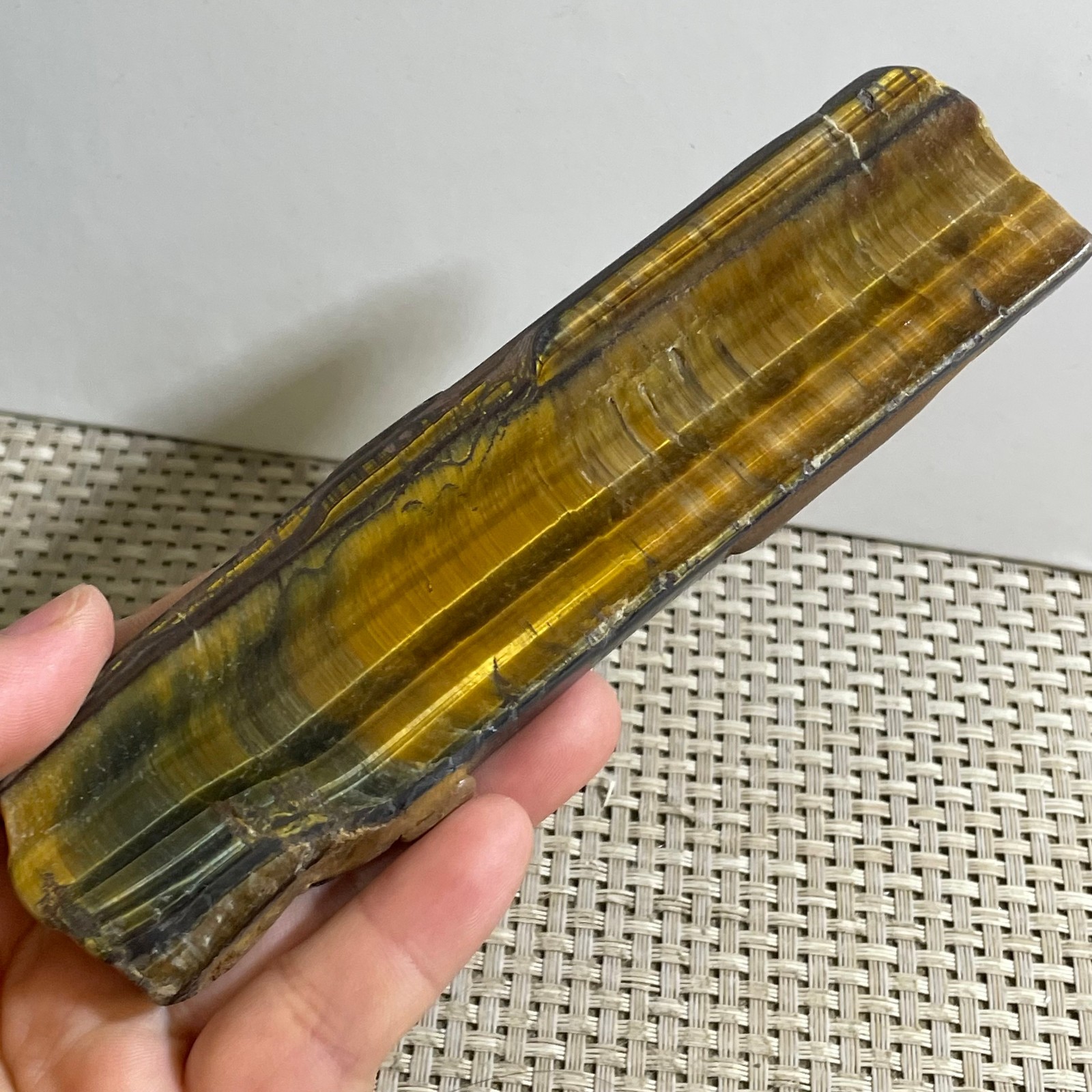 140g tiger’s-eye Rough Raw Stone Rock Specimen Reiki healing