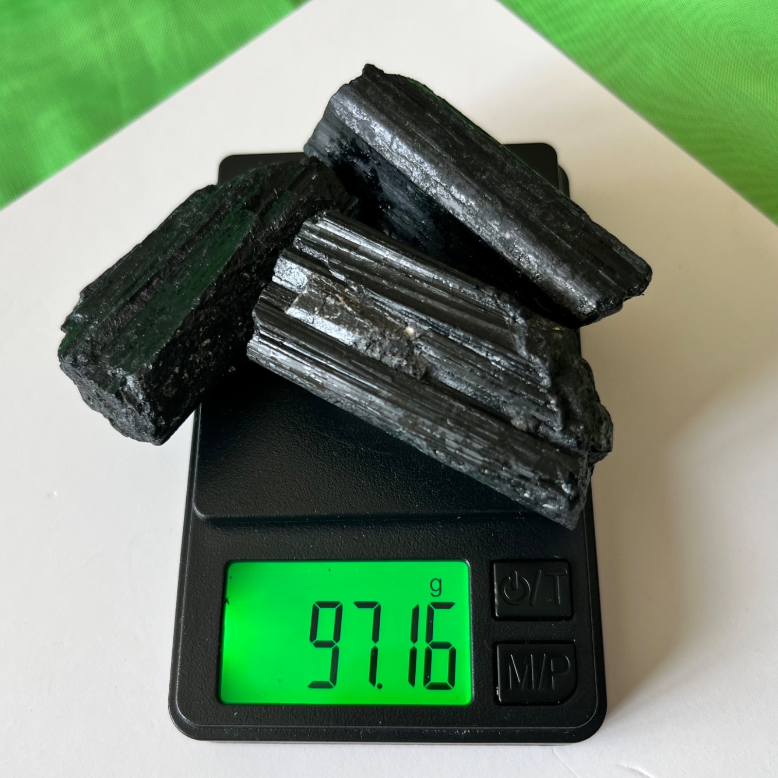 🖤 last set of 3 Black Tourmaline Raw Crystal Specimen Minerals freepost 97g