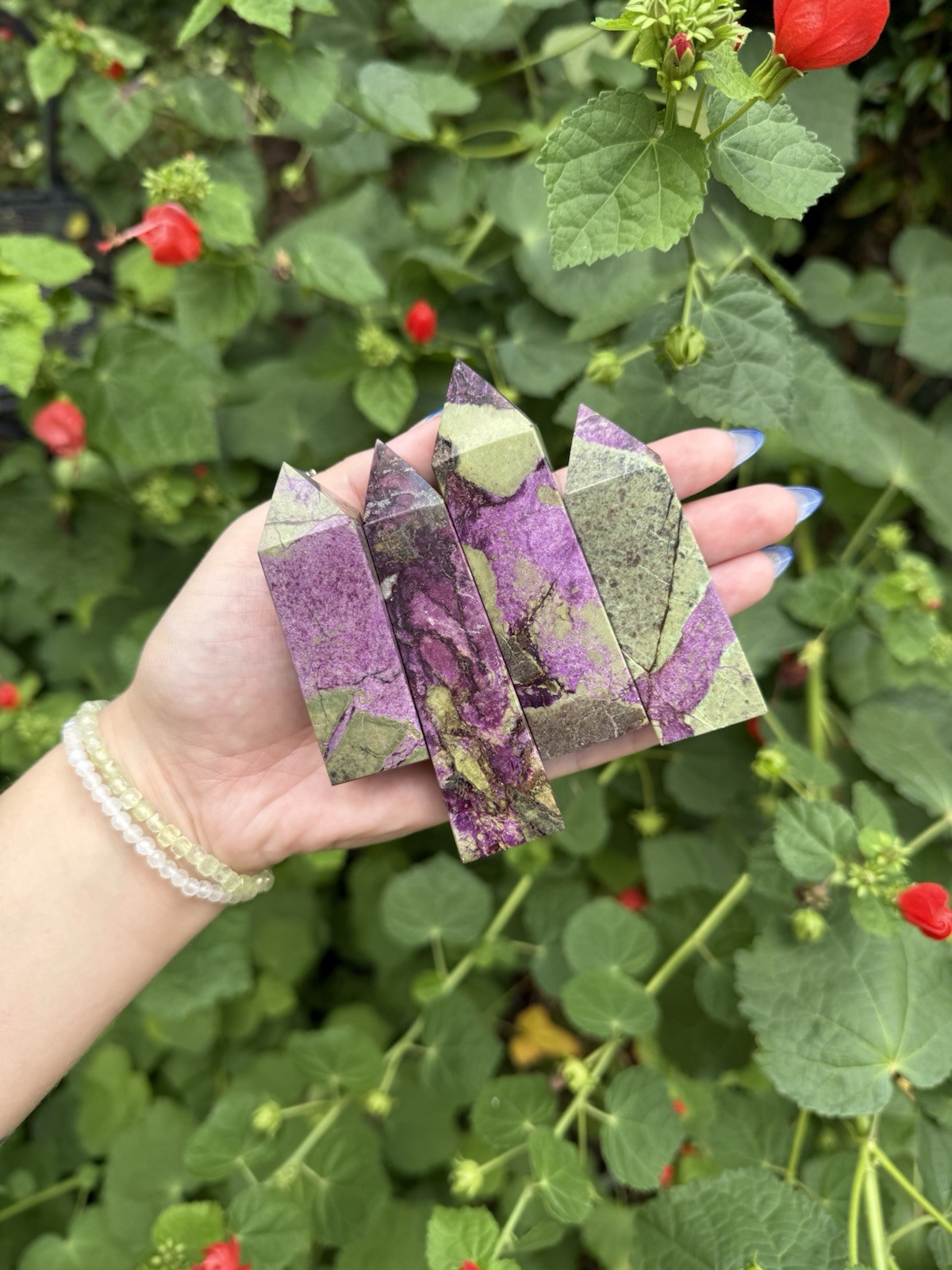 Atlantisite Points | Crystal Towers, Stichtite, Intuitively Chosen
