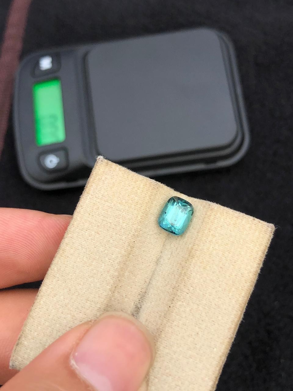 1.60 carat Afghan Tourmaline Bluish