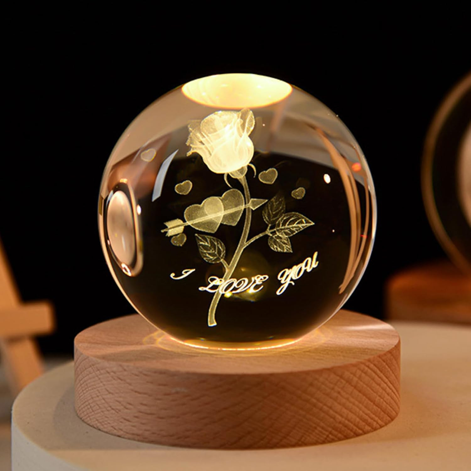 Crystal Ball, 2.4 Inch Decorative Quartz Glass Ball, Globes Gifts Presents Glass
