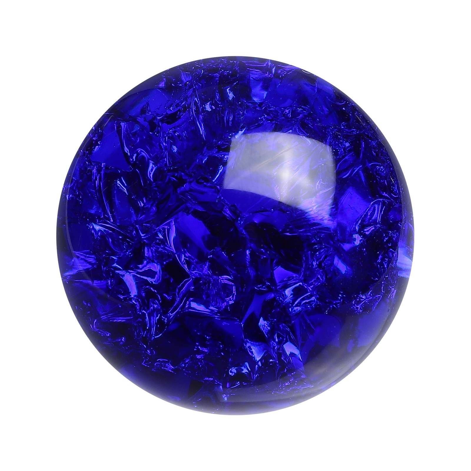 Round Crystal Sphere 50mm 2″ Decorative Sphere Crystal Ball Dark Blue