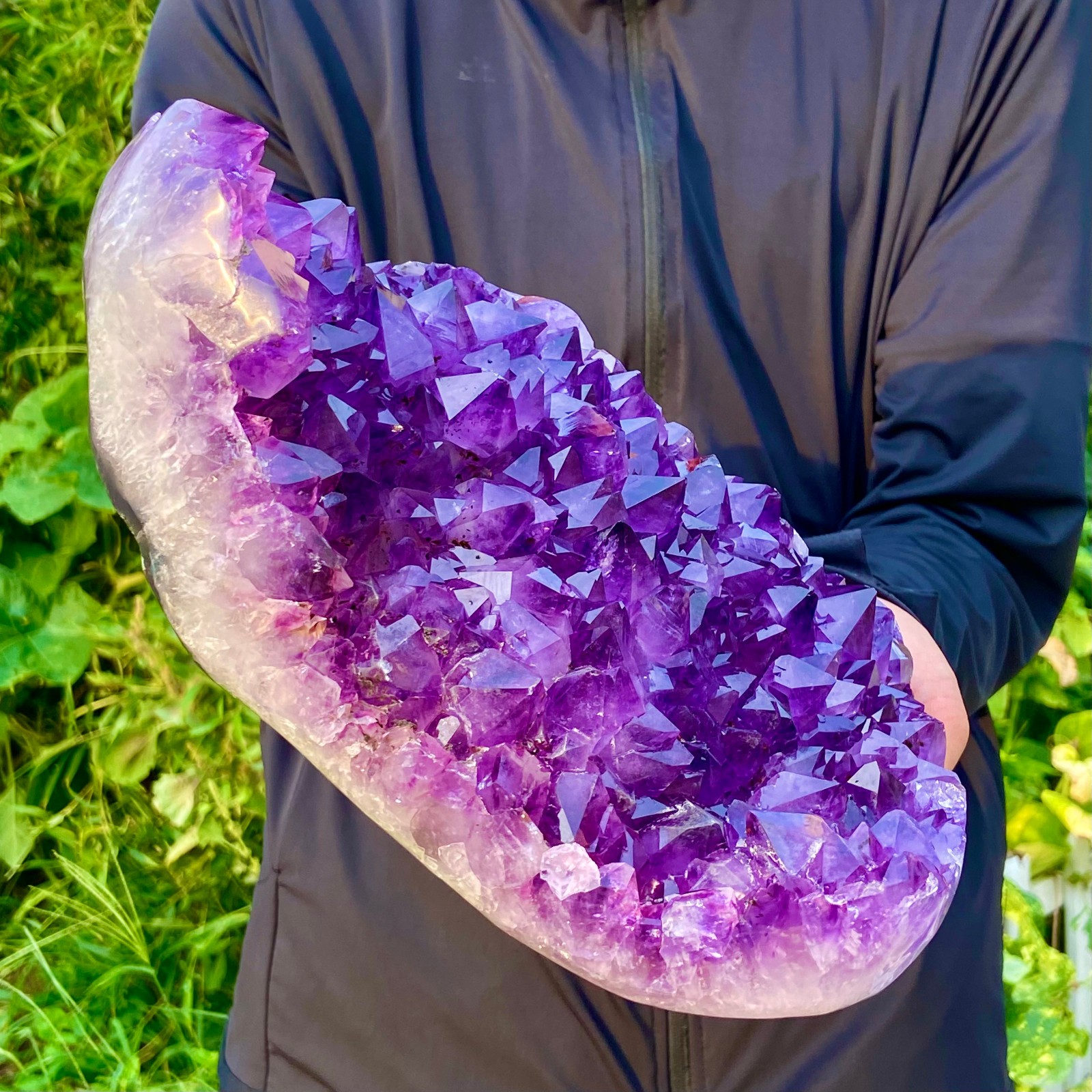 10.69LB Natural Amethyst geode quartz cluster crystal specimen energy healing