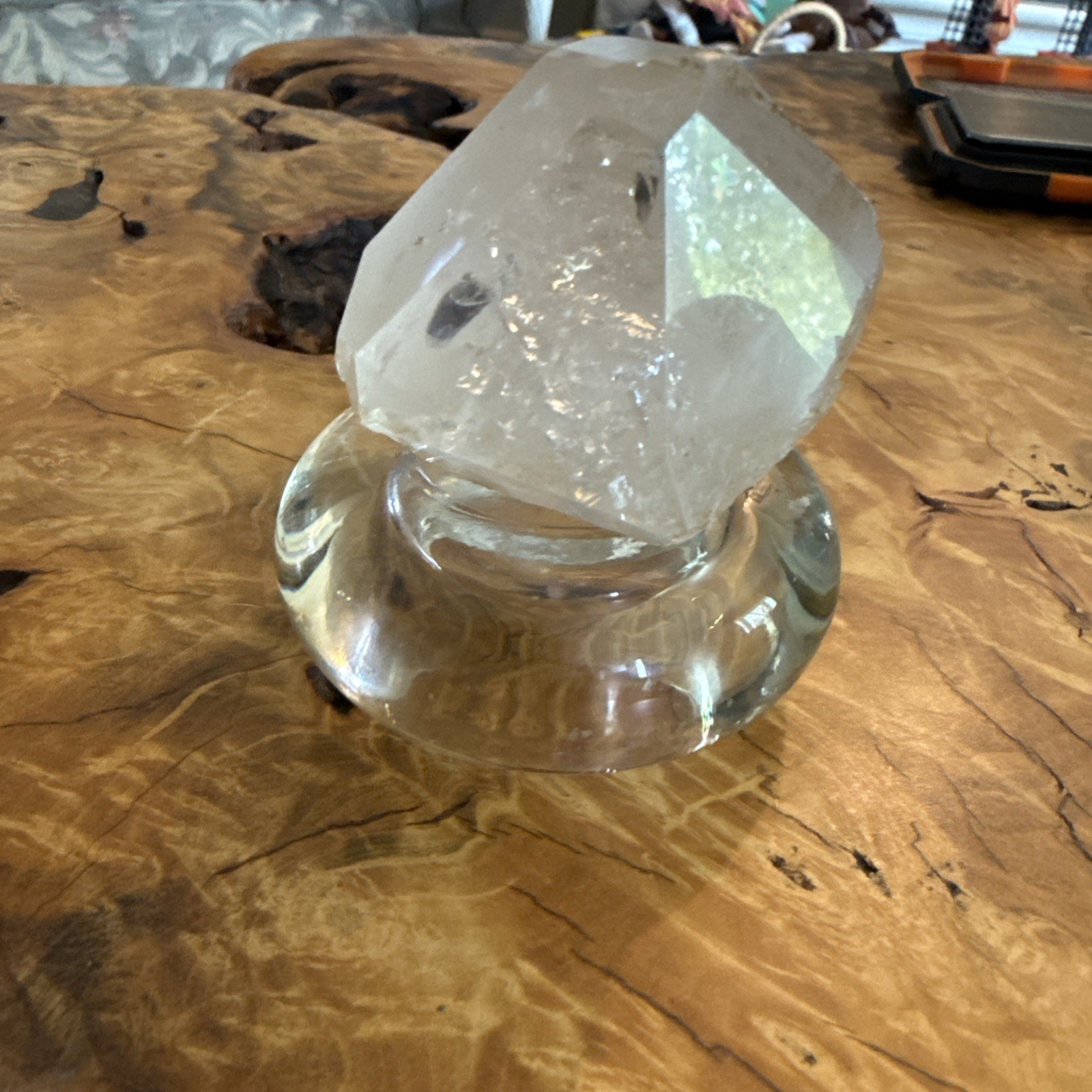 846ct Natural Topaz Crystal Specimen From Skardu Pakistan W/ Stand