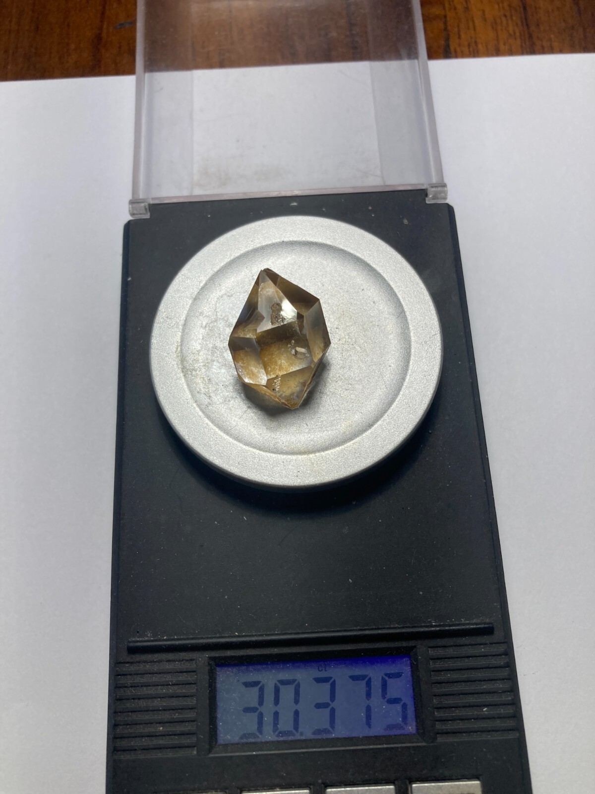 Herkimer NY AA + Diamond NEW TREASURE BOX 23mm x 16mm, 30.38 ct sec B3